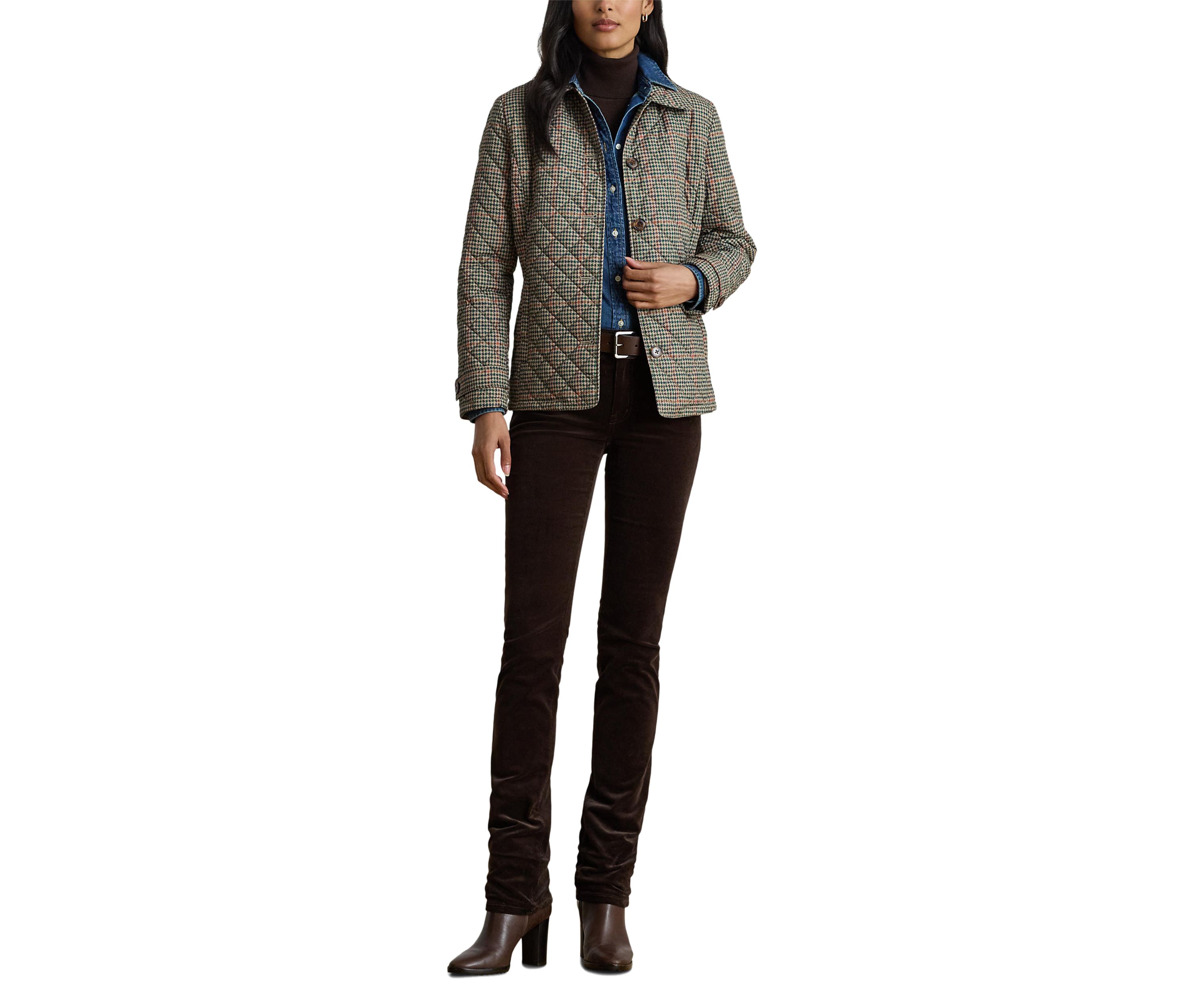 Novelty Quilted Button Jacket
