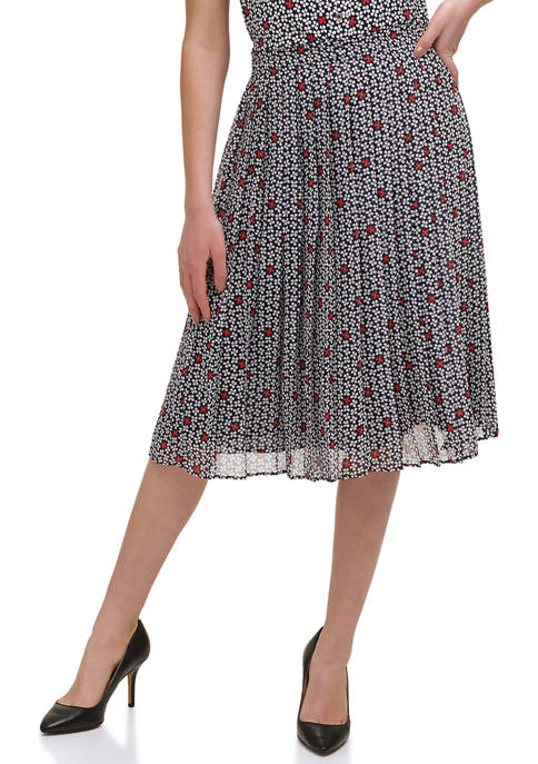 Tommy Hilfiger Women's Floral Pleat Knit Skirt | belk