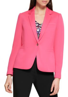 Oriëntatiepunt Bergbeklimmer Rond en rond Tommy Hilfiger Women's One Button Blazer | belk