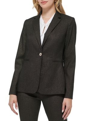 Women's One Button Shimmer Jacket