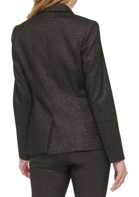 Women's One Button Shimmer Jacket