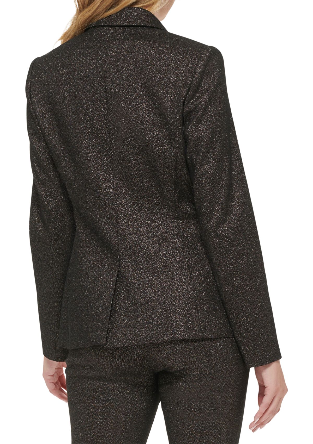 Womens One Button Shimmer Jacket