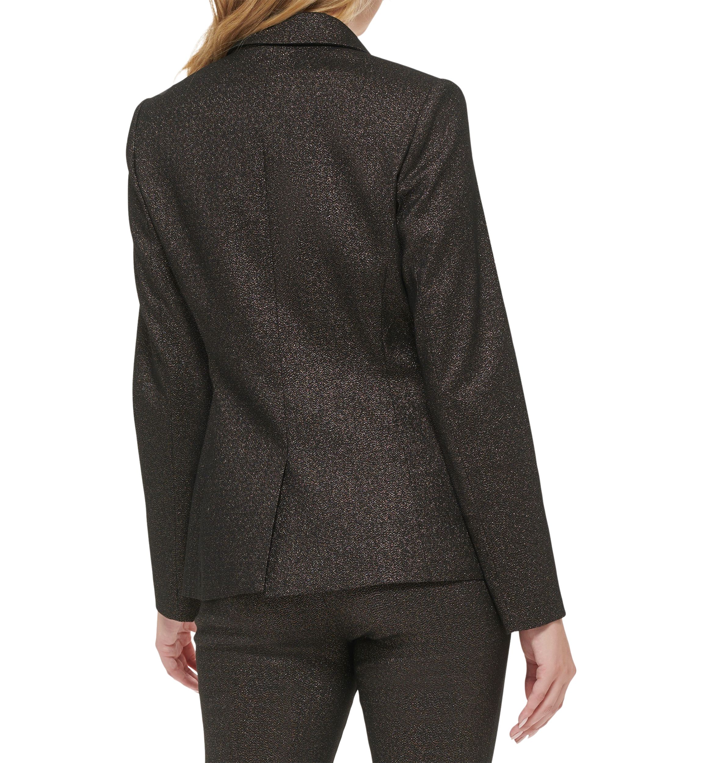 Womens One Button Shimmer Jacket