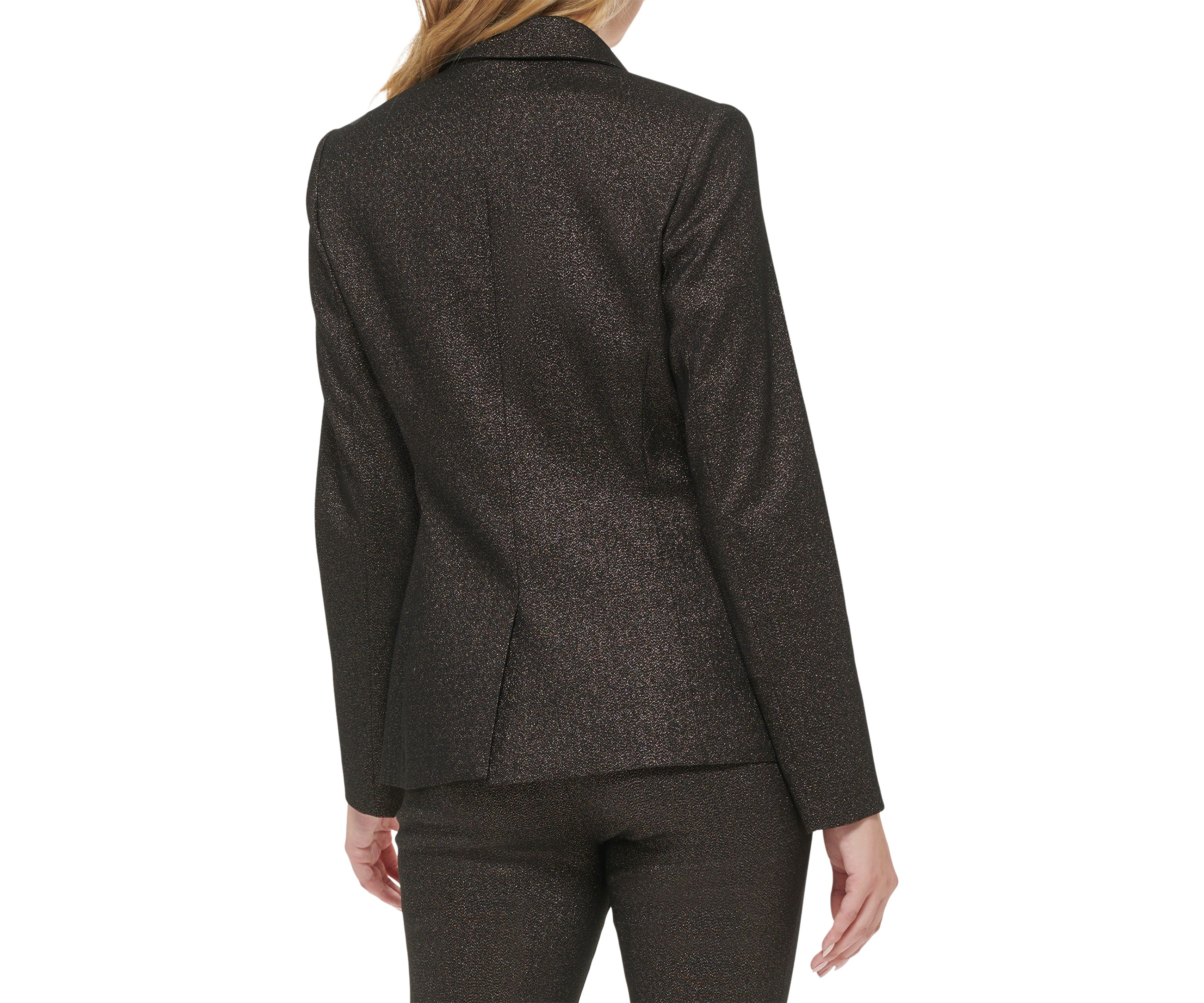 Womens One Button Shimmer Jacket