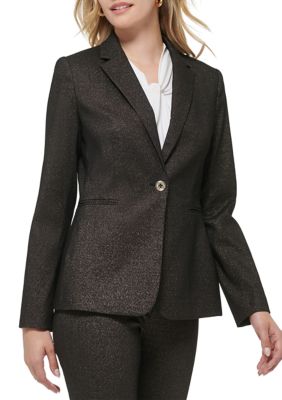 Women's One Button Shimmer Jacket