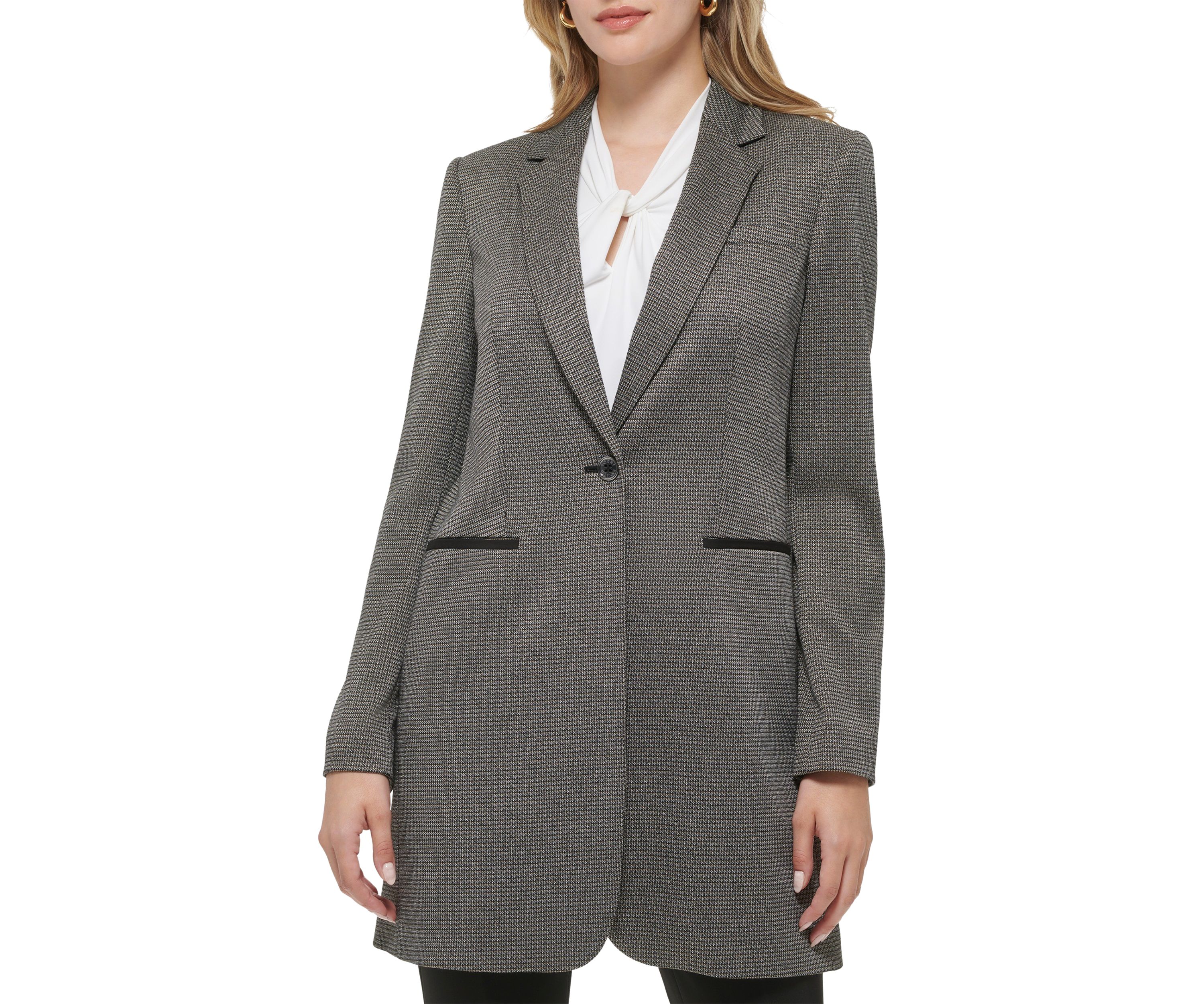 Womens Metallic Topper