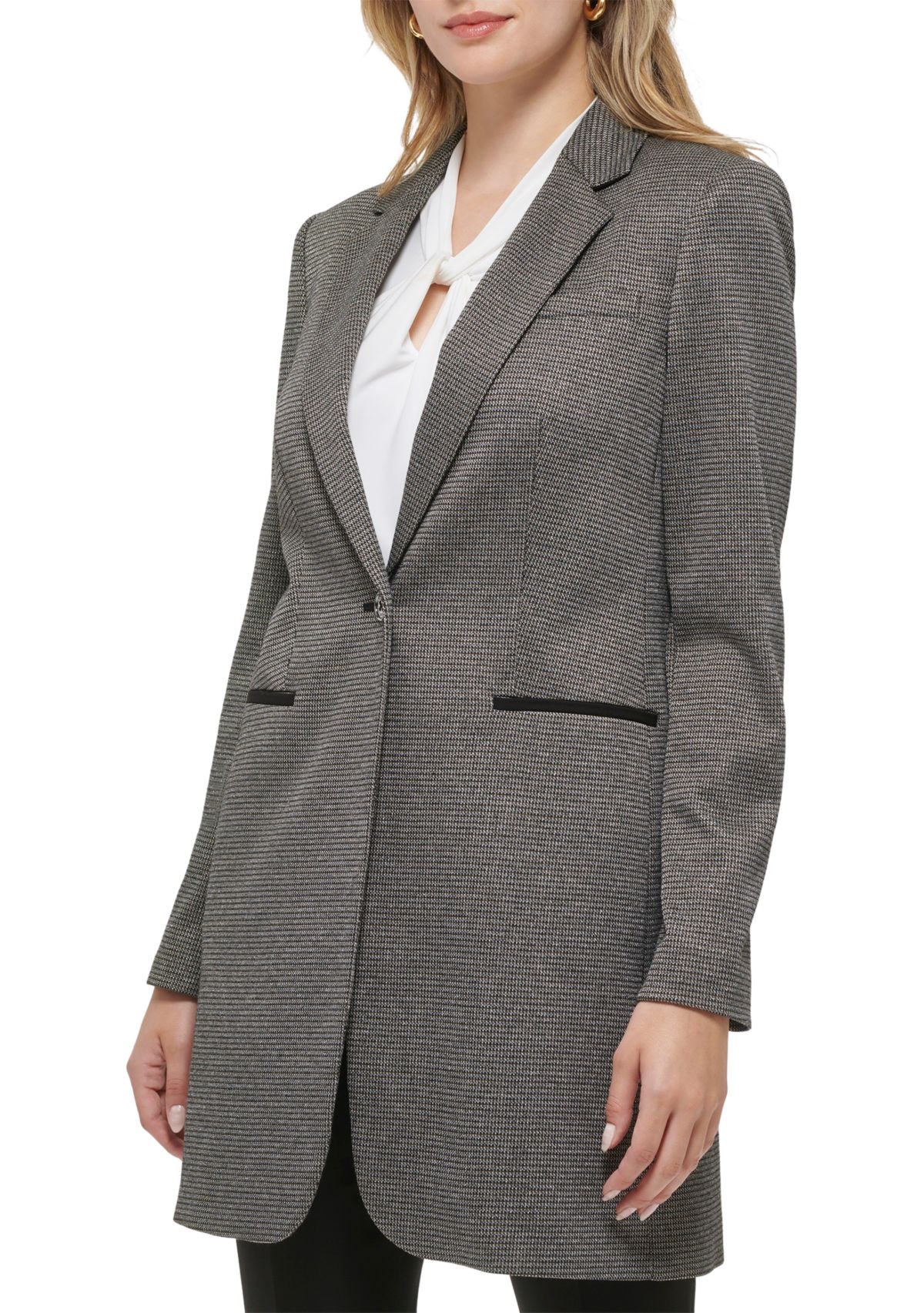 Womens Metallic Topper