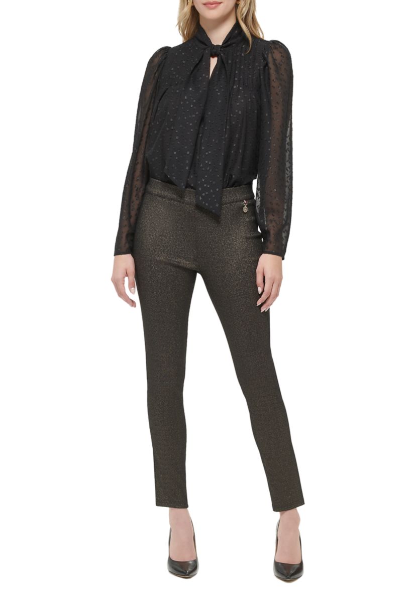 Womens Slim Shimmer Pants