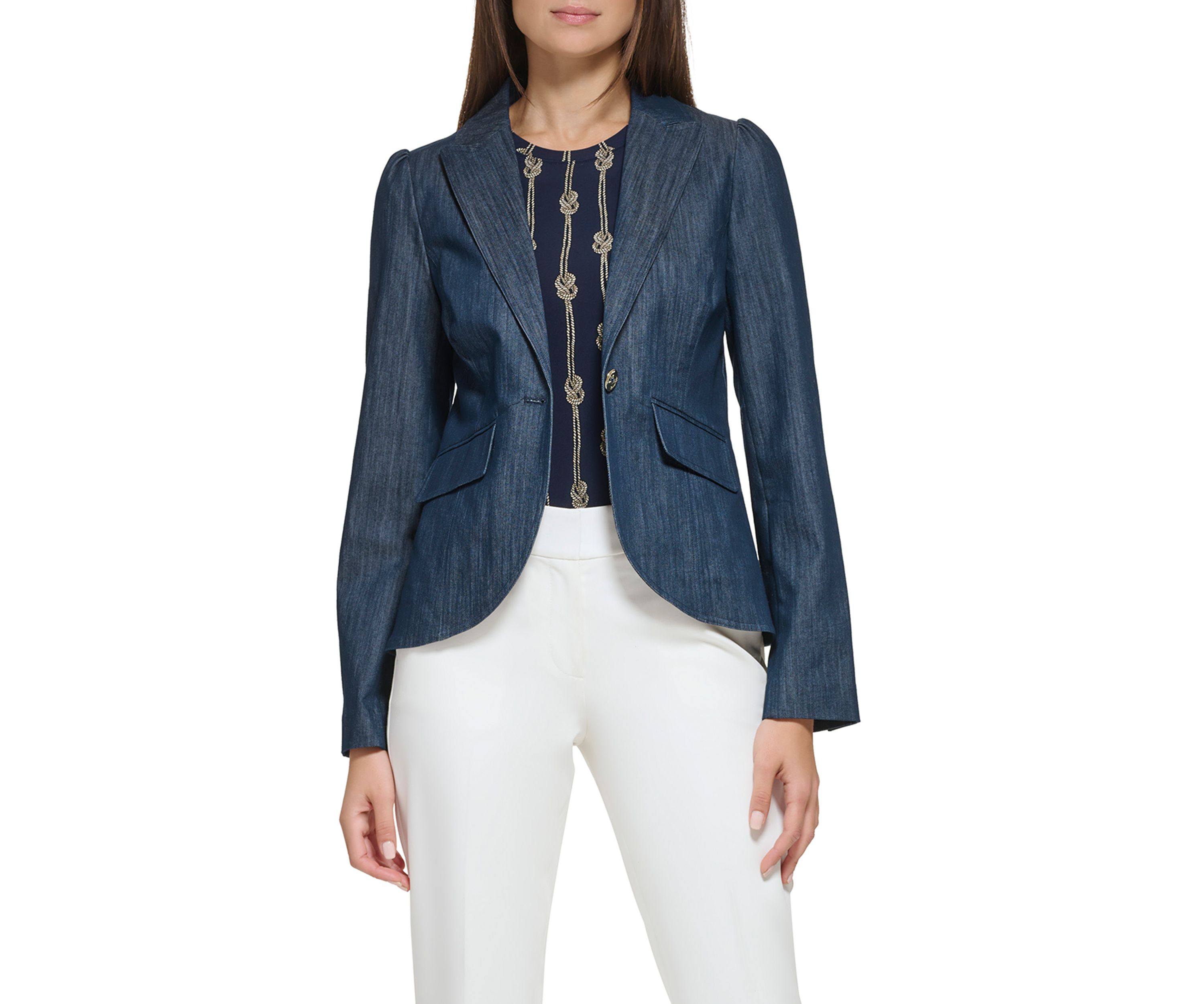 Womens Denim Blazer