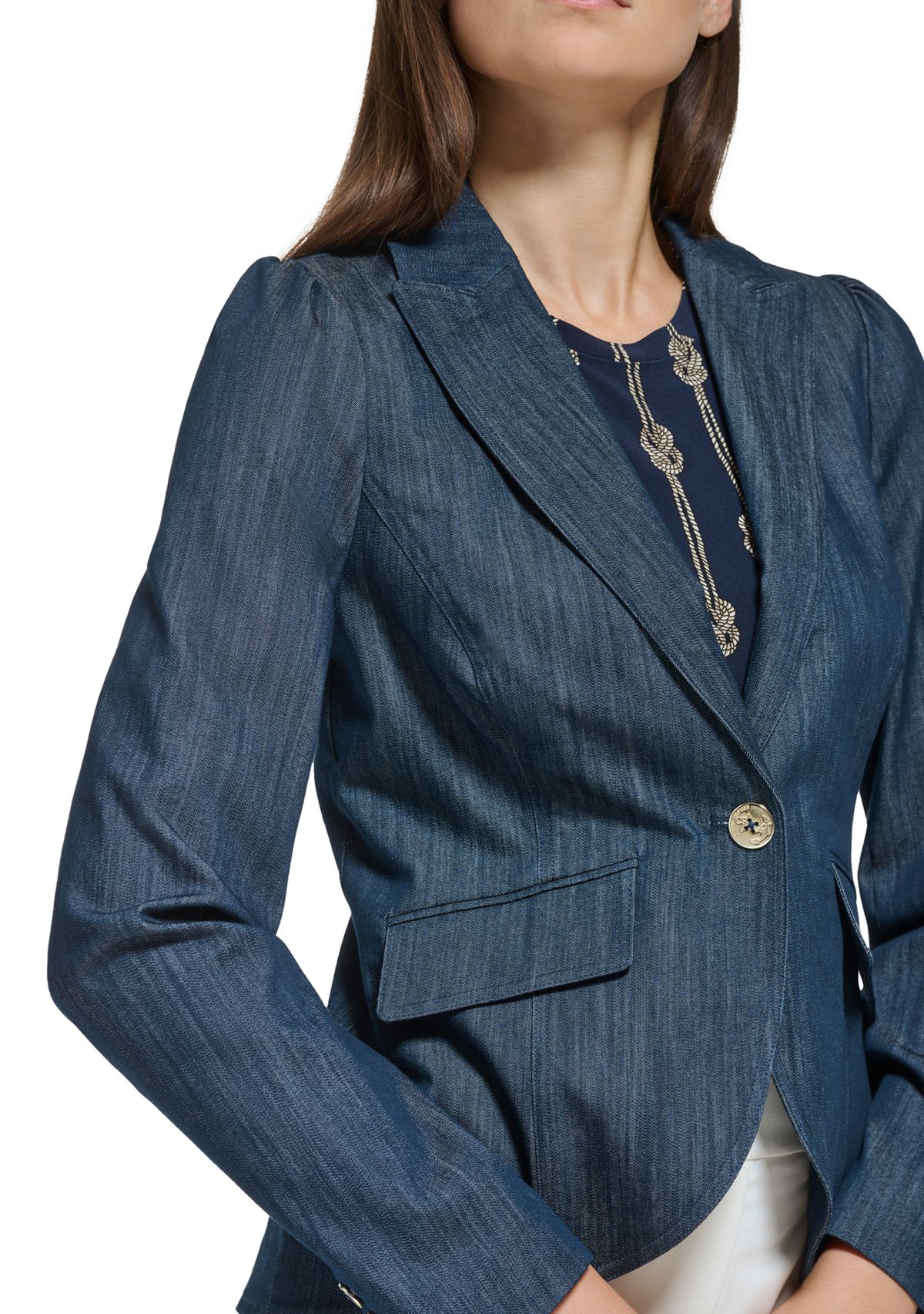 Womens Denim Blazer