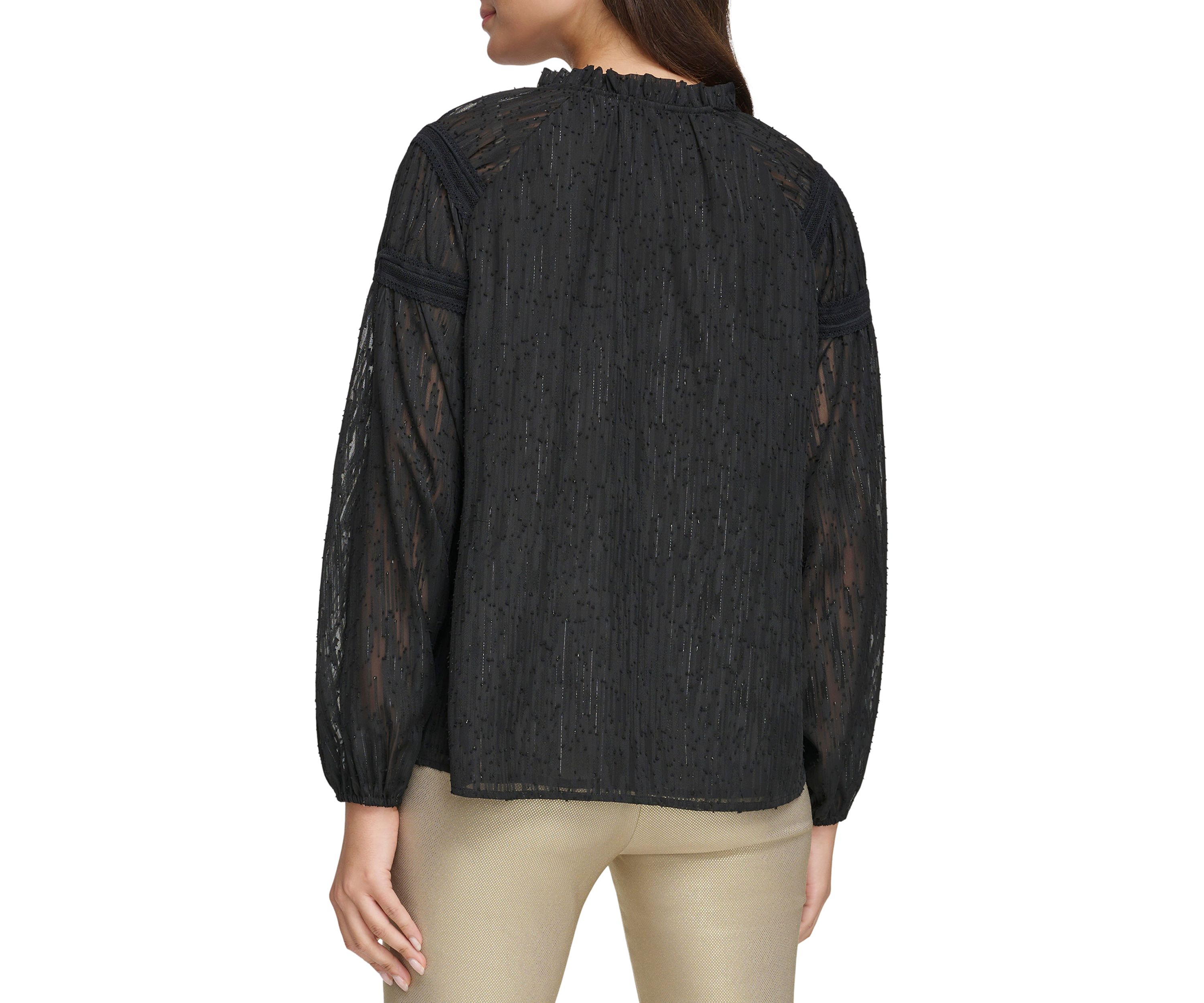 Womens Long Sleeve Lurex® Tunic Blouse