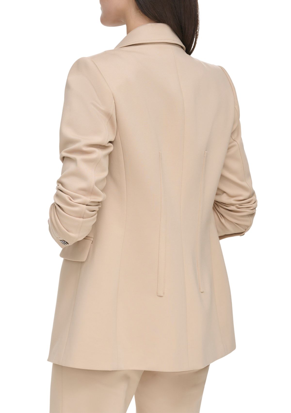 Womens One Button Framed Blazer