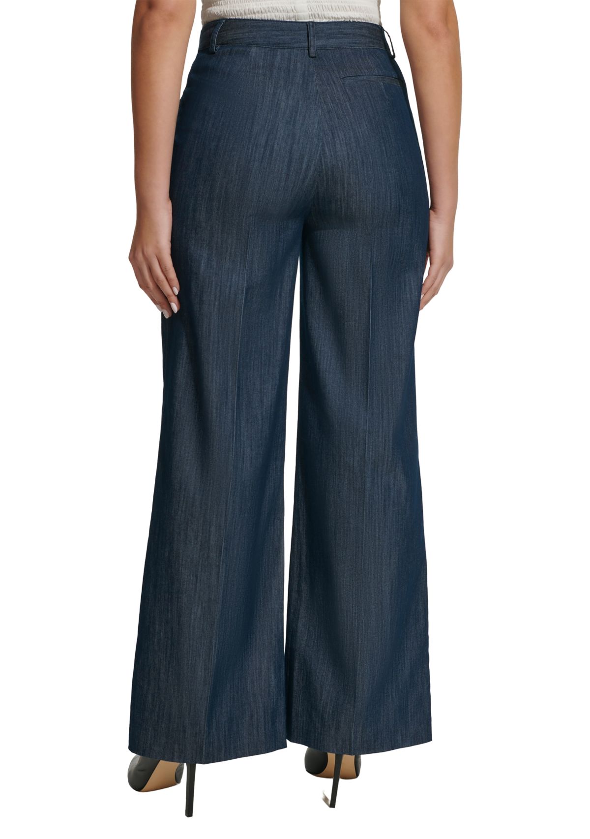 Womens Denim Sailor Pants