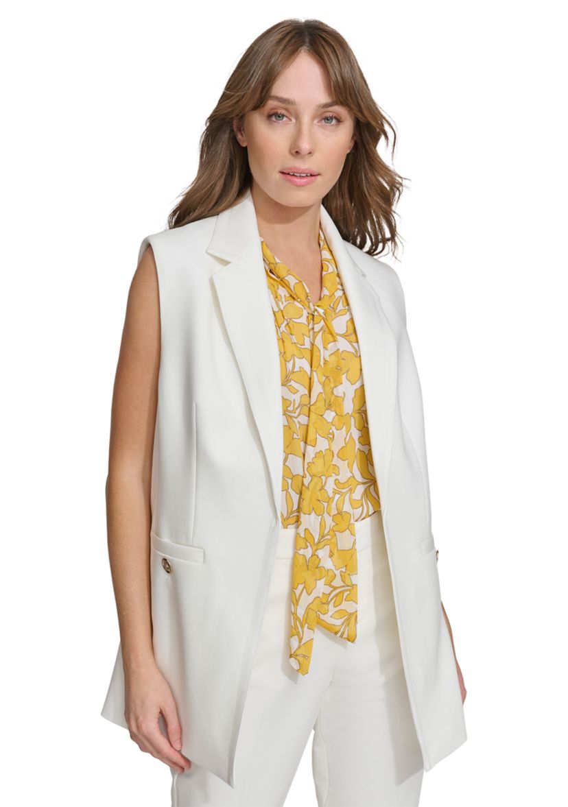 Womens Solid Vest with Back Belt