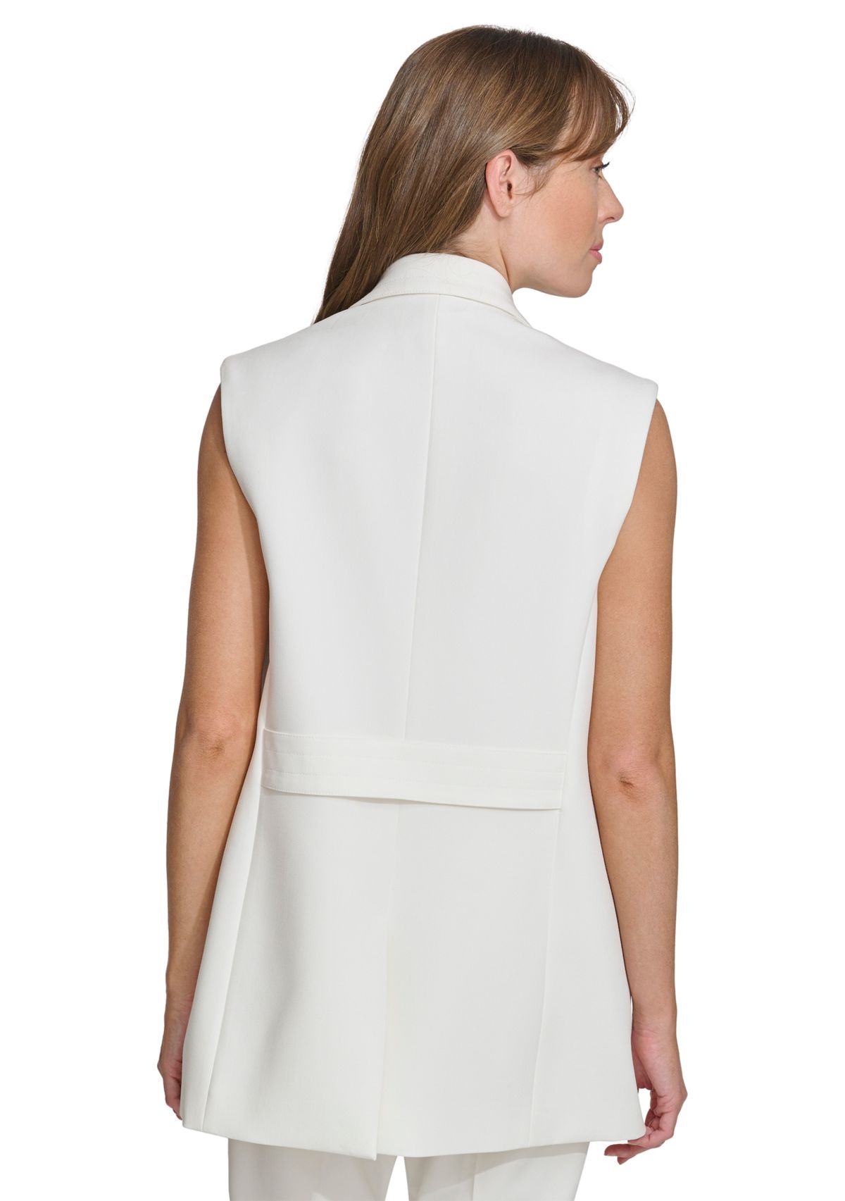 Womens Solid Vest with Back Belt