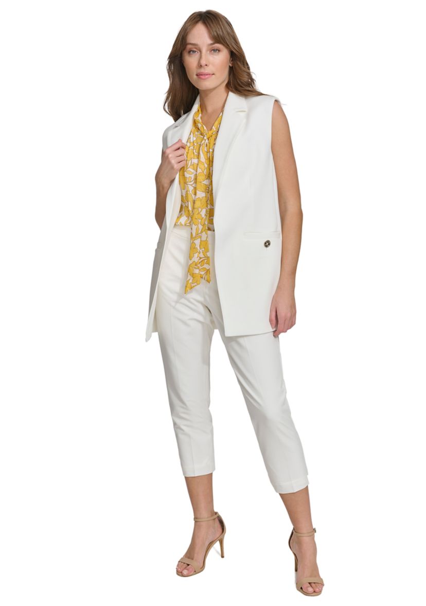Womens Solid Vest with Back Belt