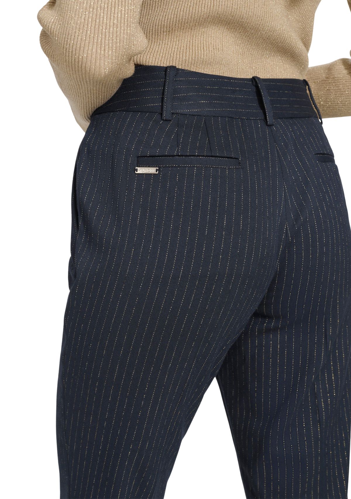 Womens Lurex Pinstripe Sutton Bootcut Trouser Pants