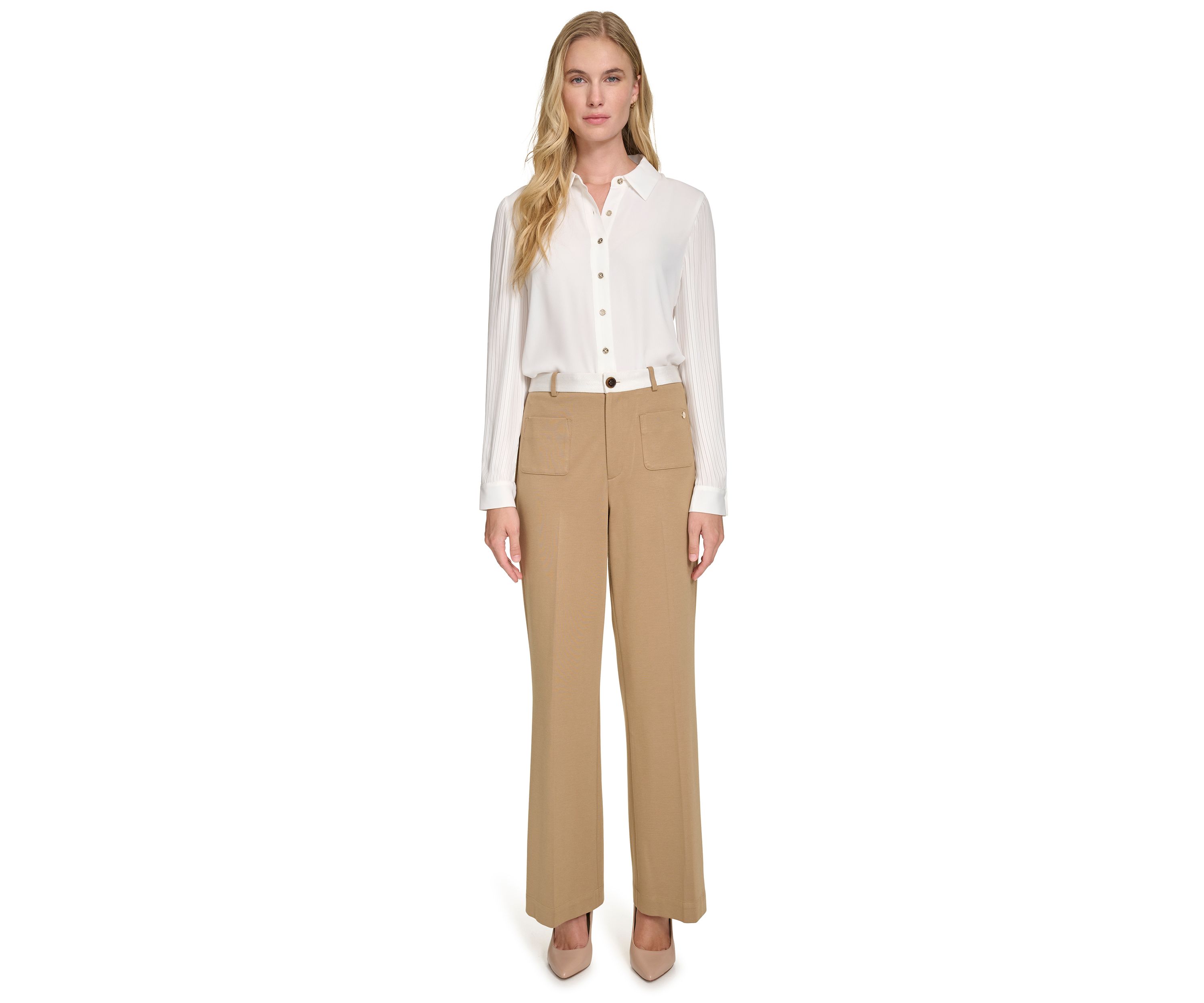 Womens Ponte Trouser Pants