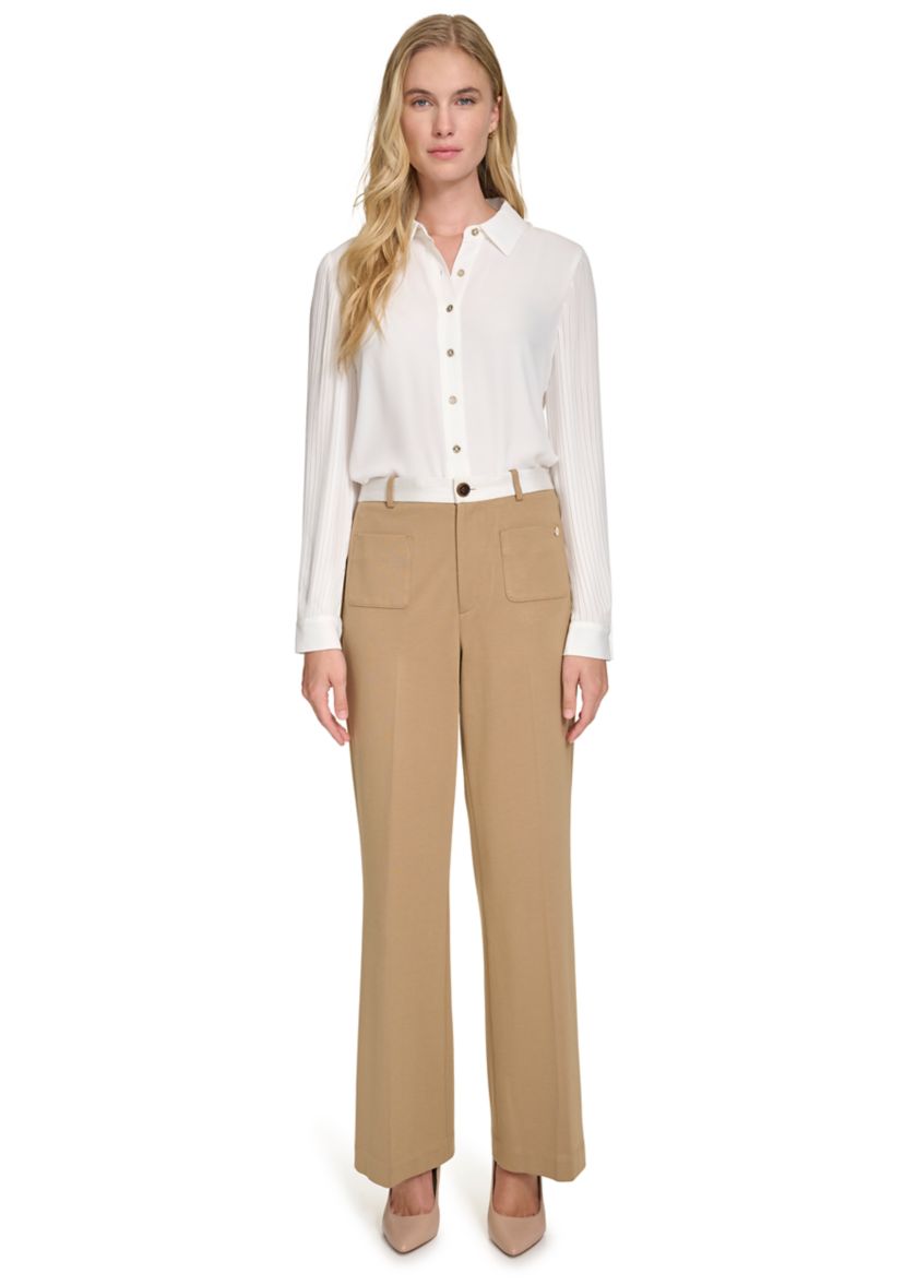 Womens Ponte Trouser Pants