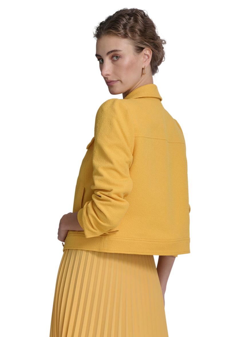 Womens Bouclé Trucker Jacket