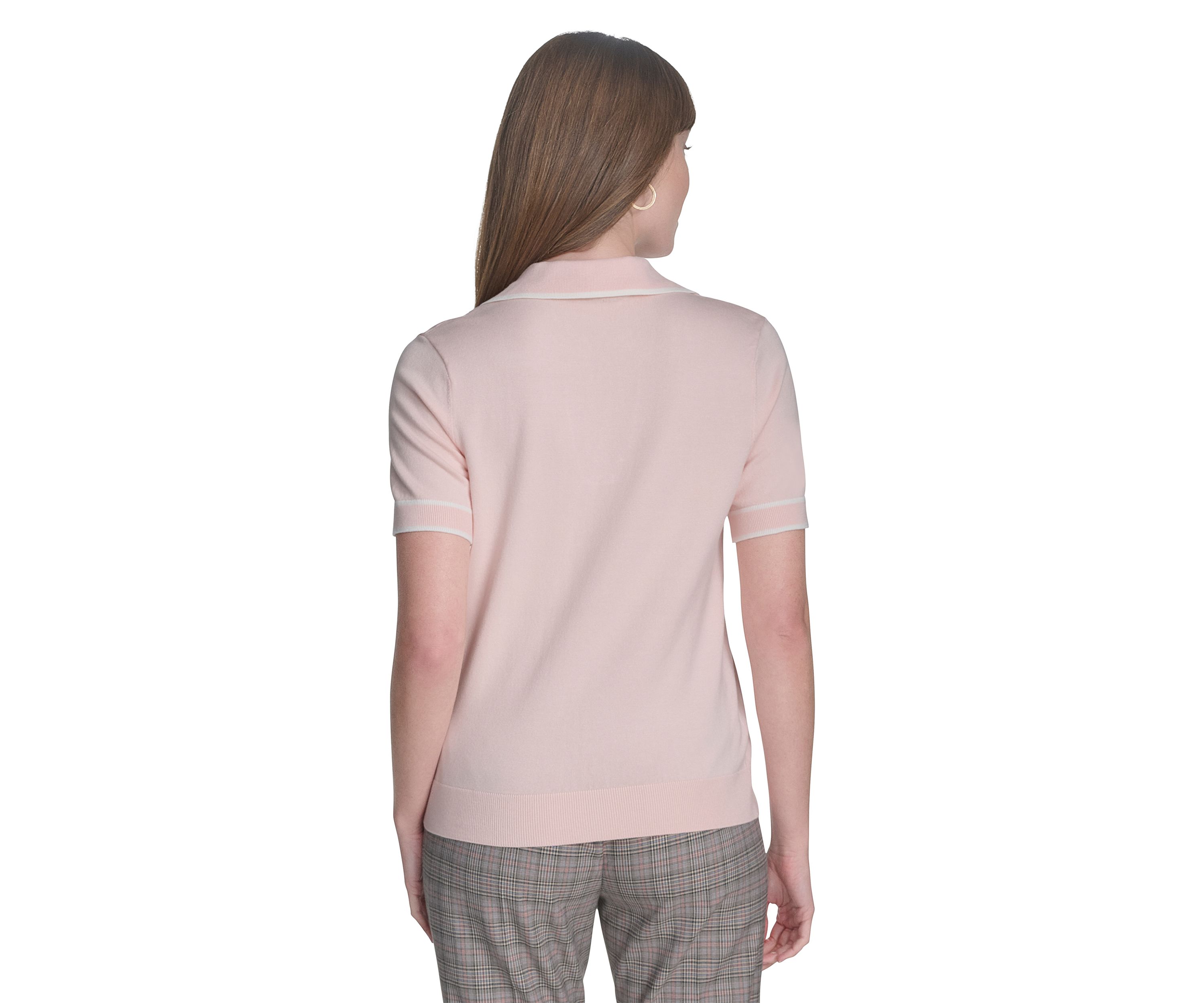 Womens Johnny Collar Sweater