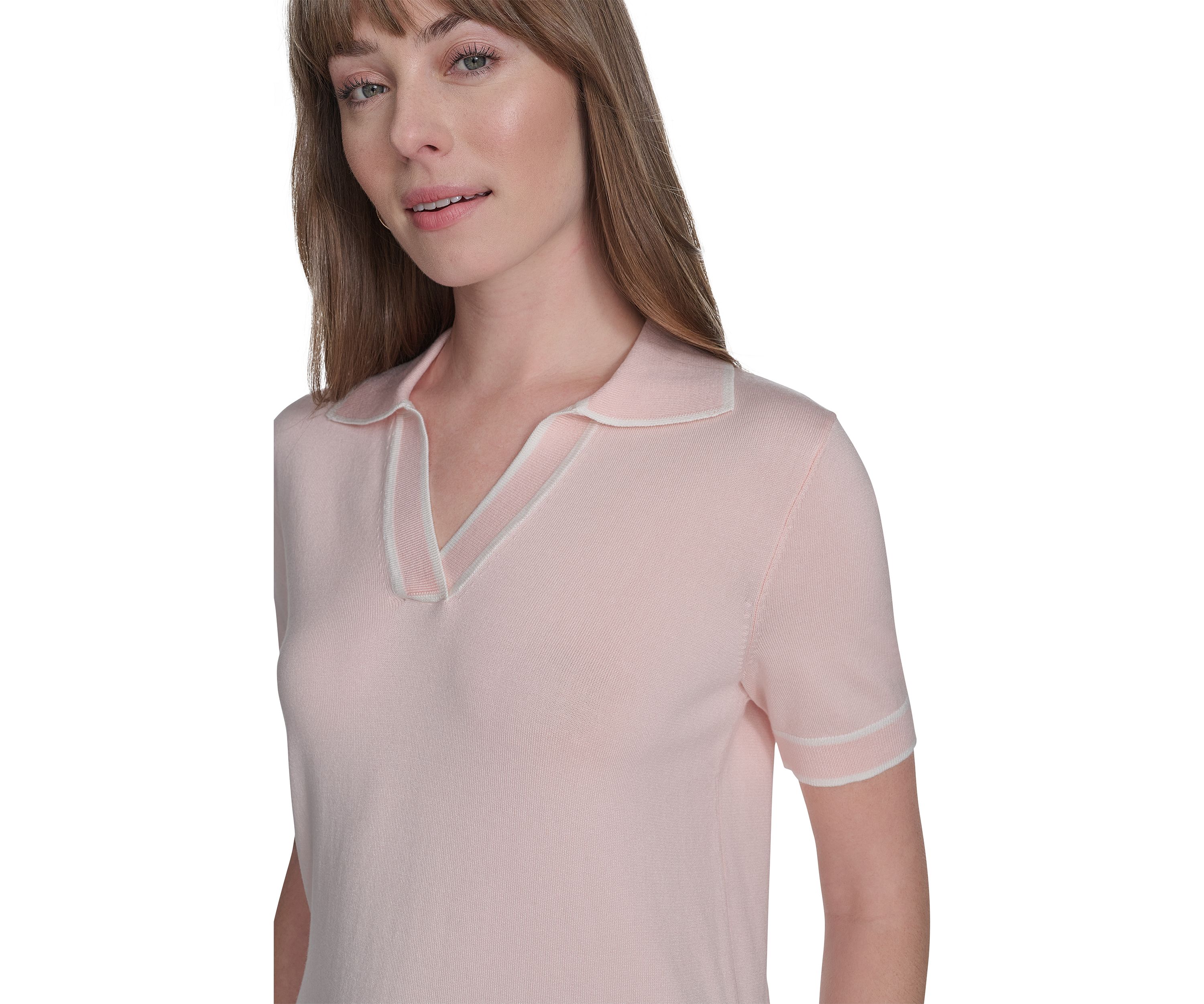 Womens Johnny Collar Sweater