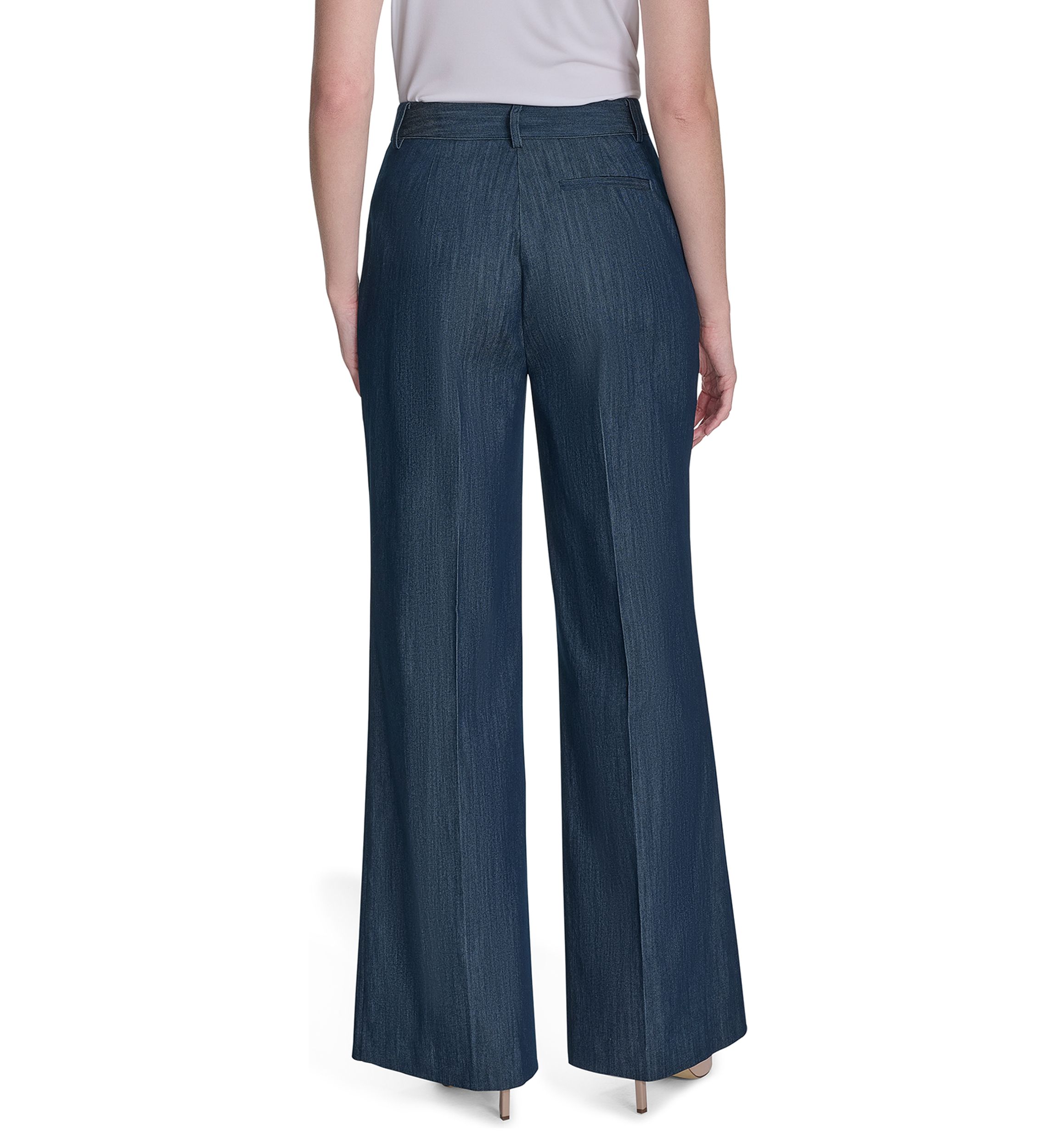 Womens Denim Sailor Pants