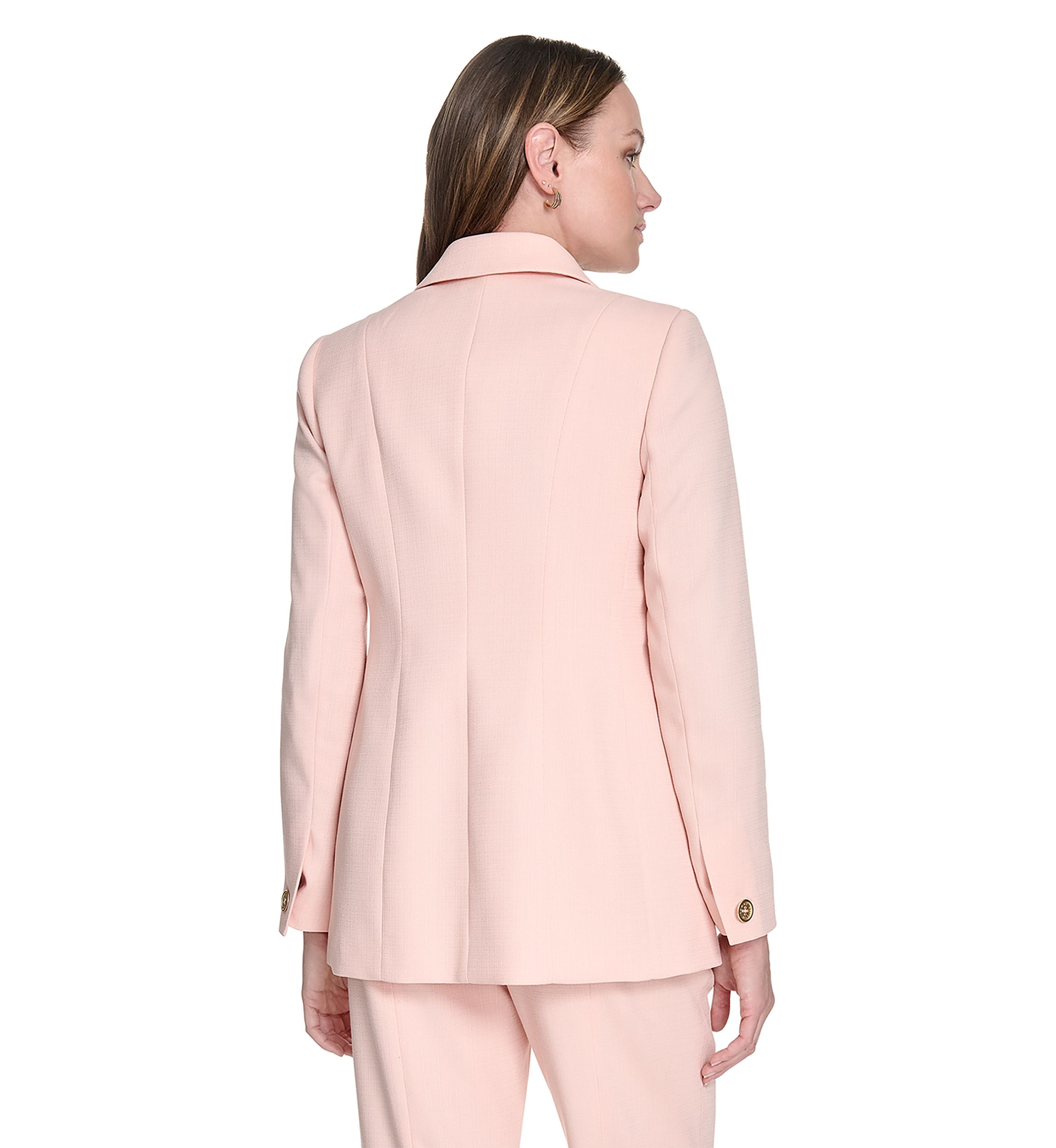 Womens Modern One Button Blazer