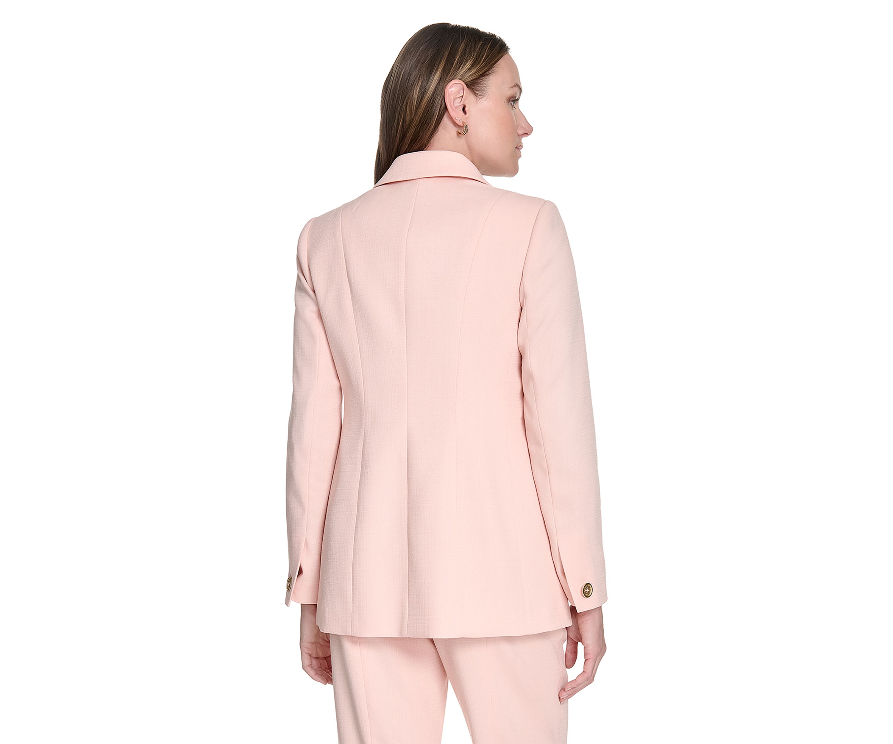 Womens Modern One Button Blazer
