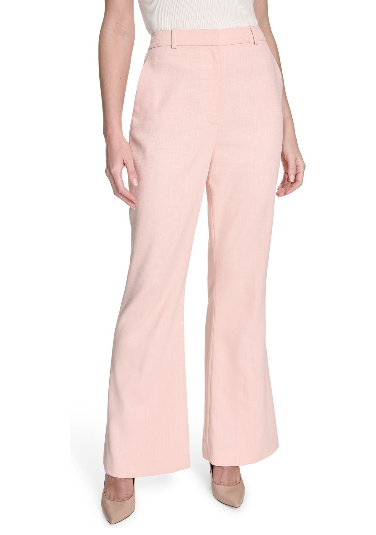 Womens Slim Fit Flare Trouser Pants