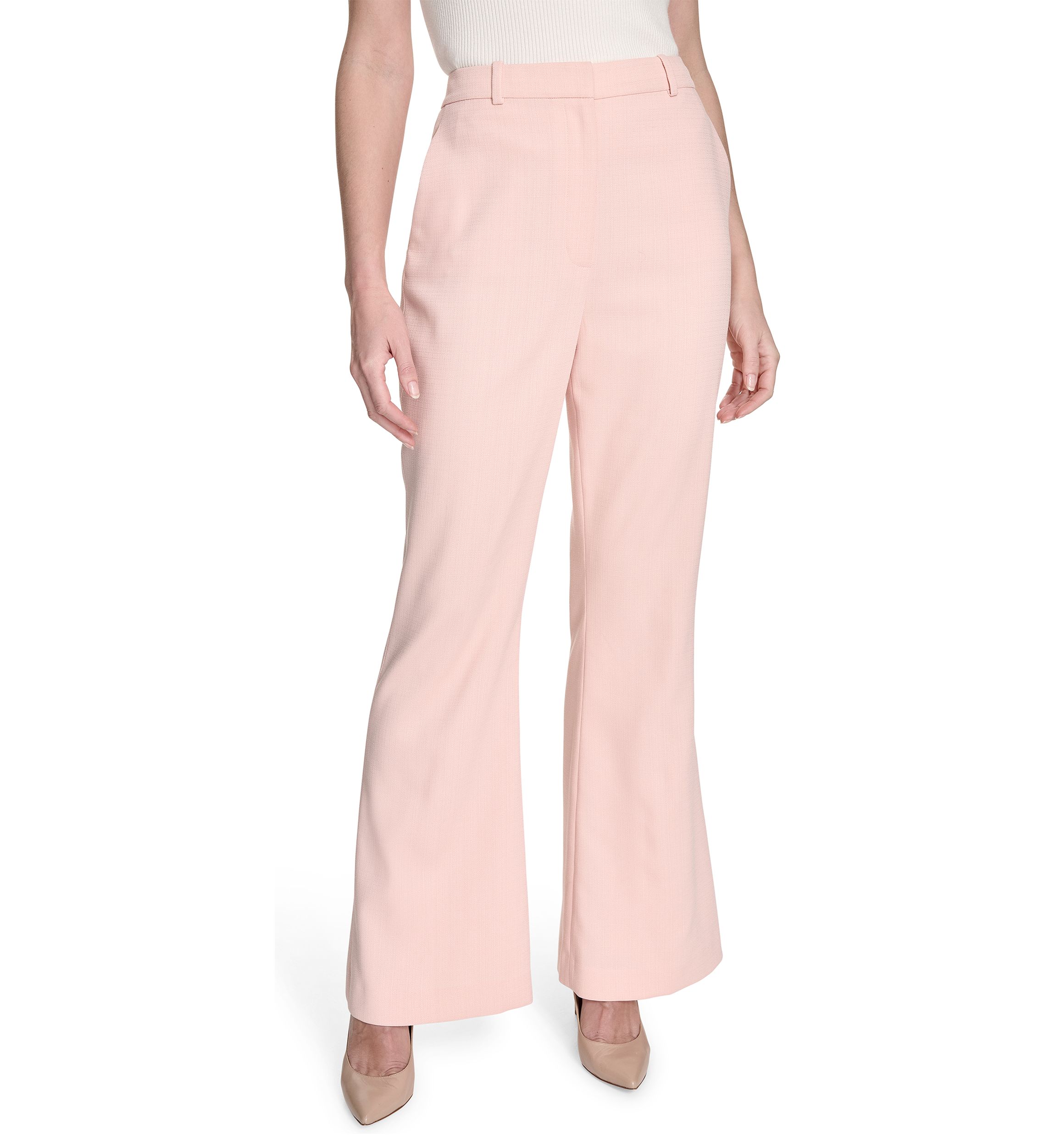 Womens Slim Fit Flare Trouser Pants