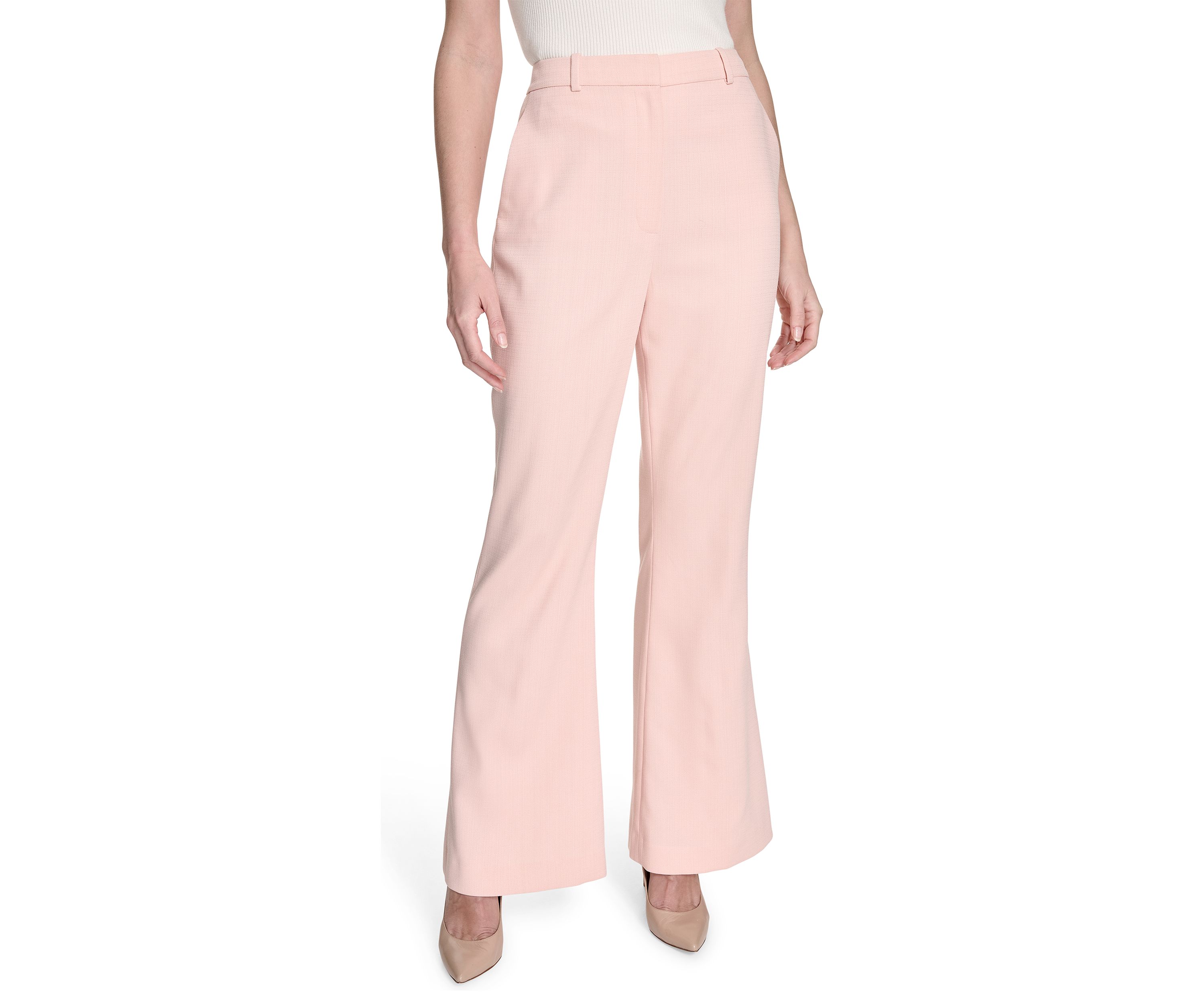 Womens Slim Fit Flare Trouser Pants