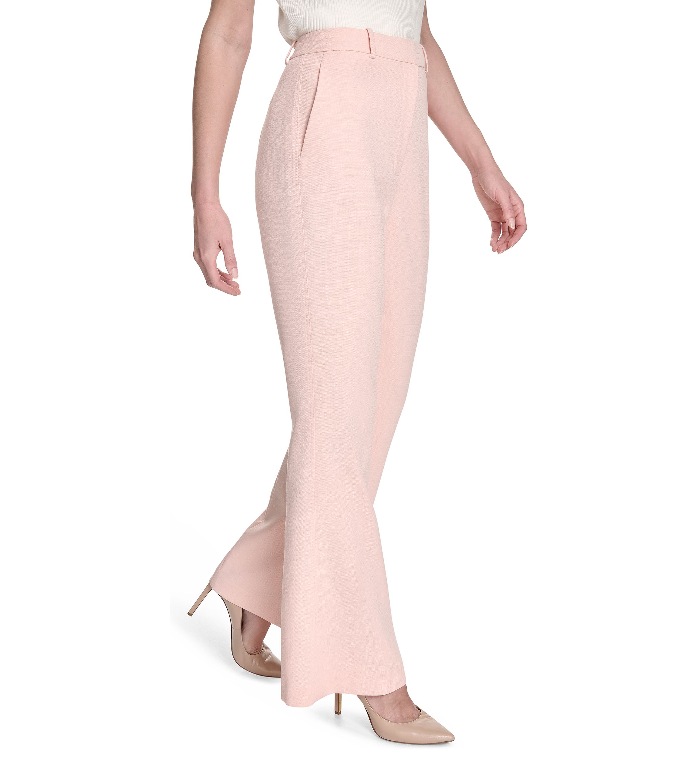 Womens Slim Fit Flare Trouser Pants