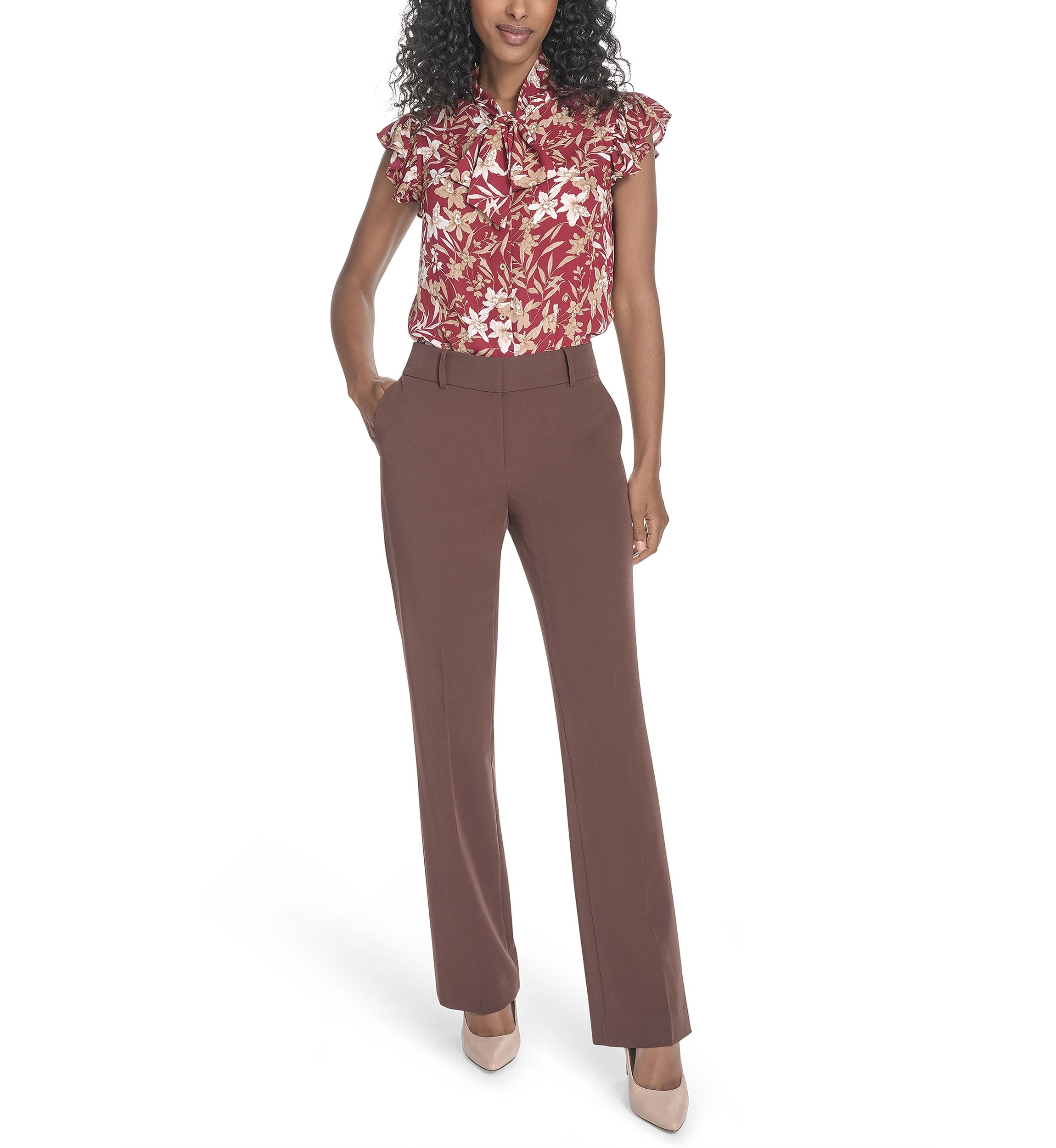 Womens Bootcut Trouser Pants
