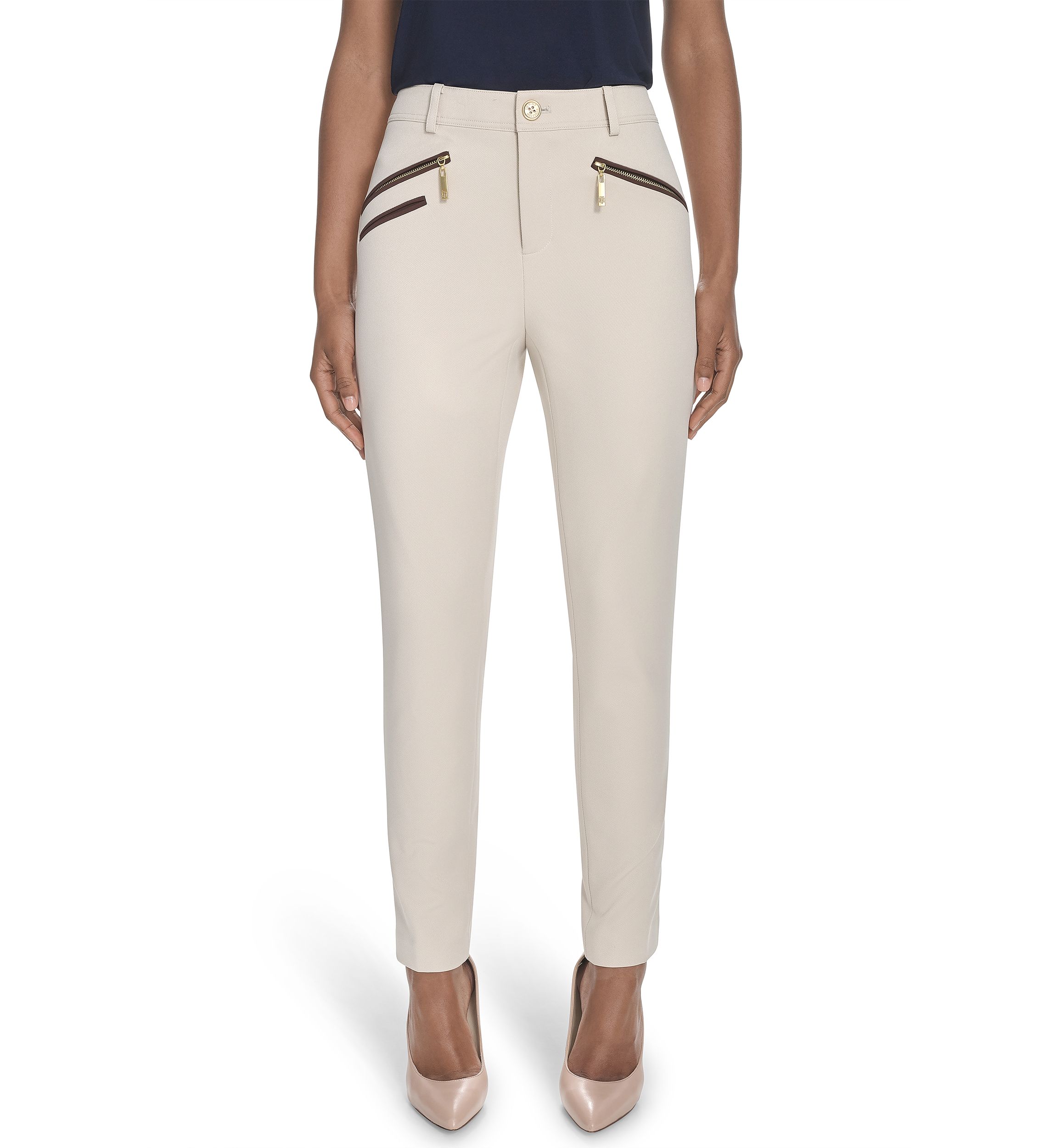 Womens Slim Fit Ankle Pants