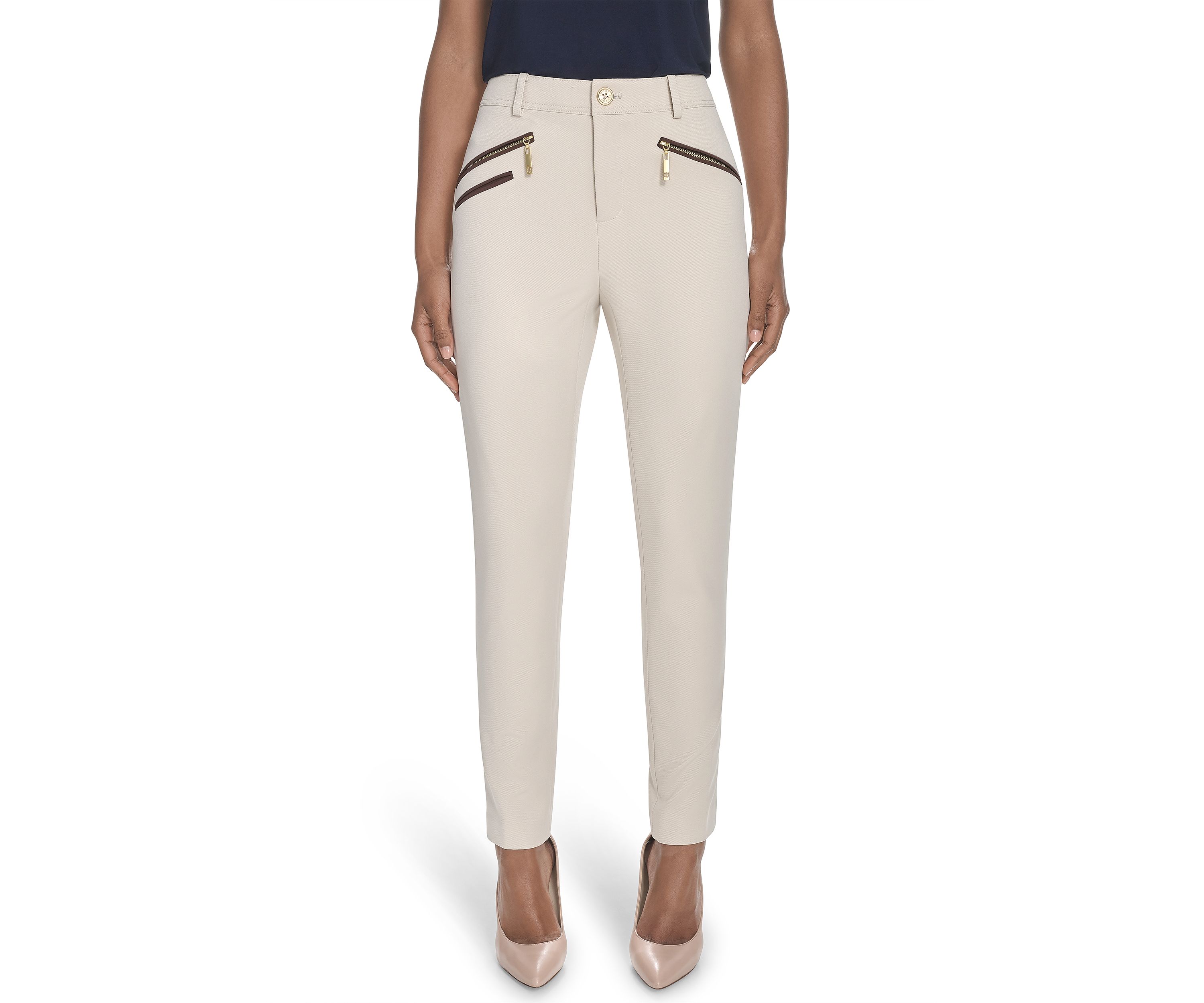 Womens Slim Fit Ankle Pants