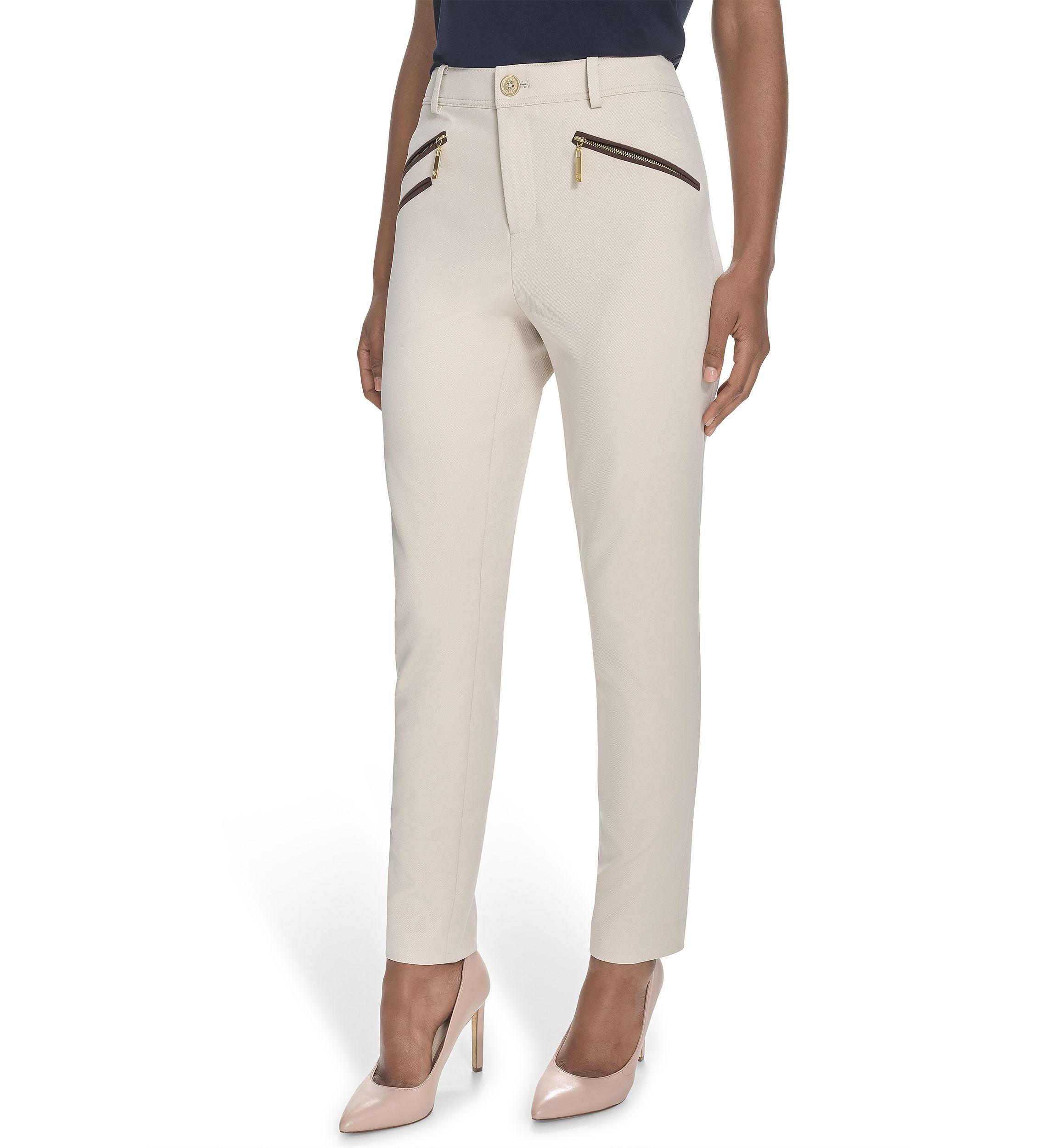 Womens Slim Fit Ankle Pants
