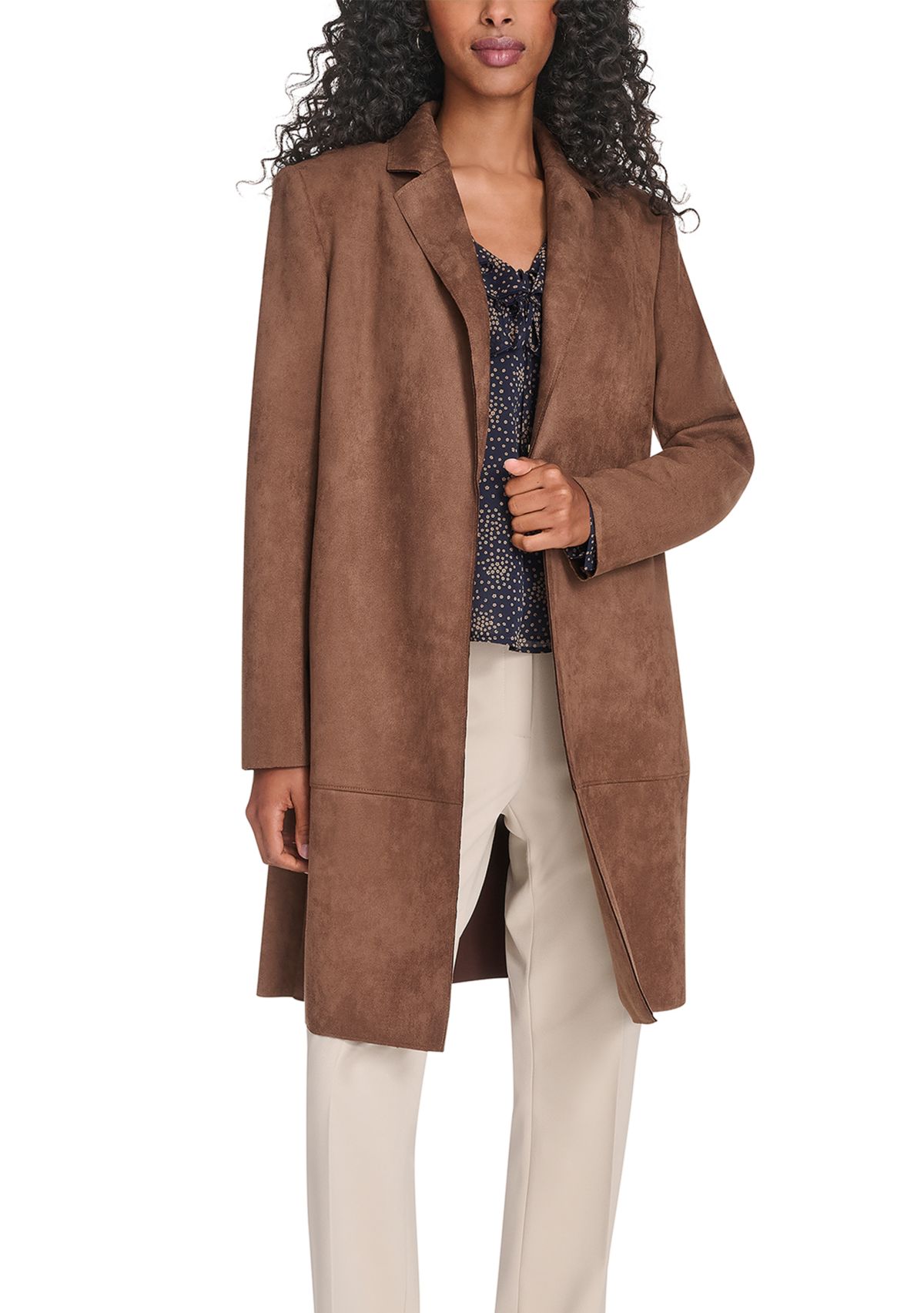 Womens Scuba Suede Topper