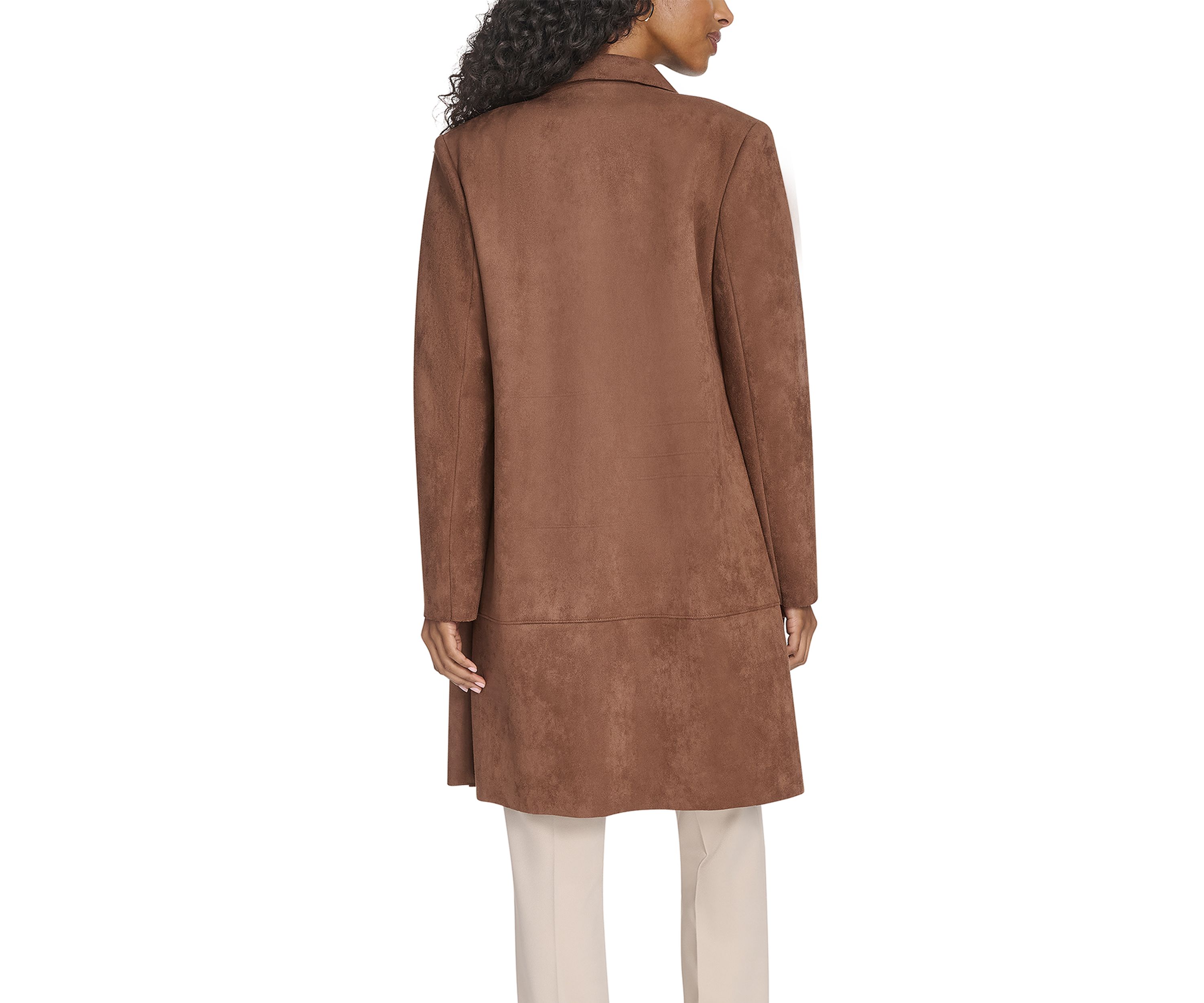 Womens Scuba Suede Topper