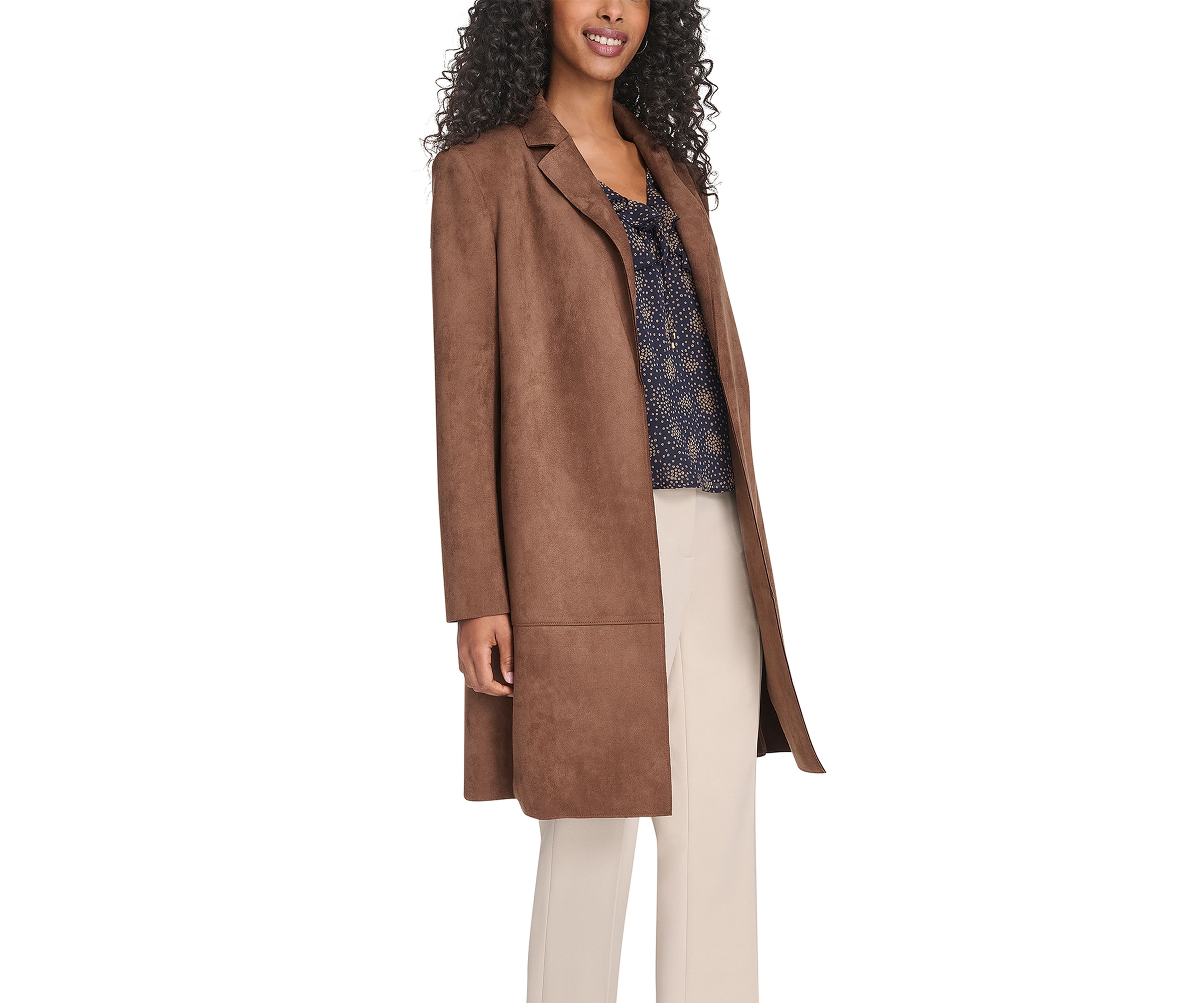 Womens Scuba Suede Topper