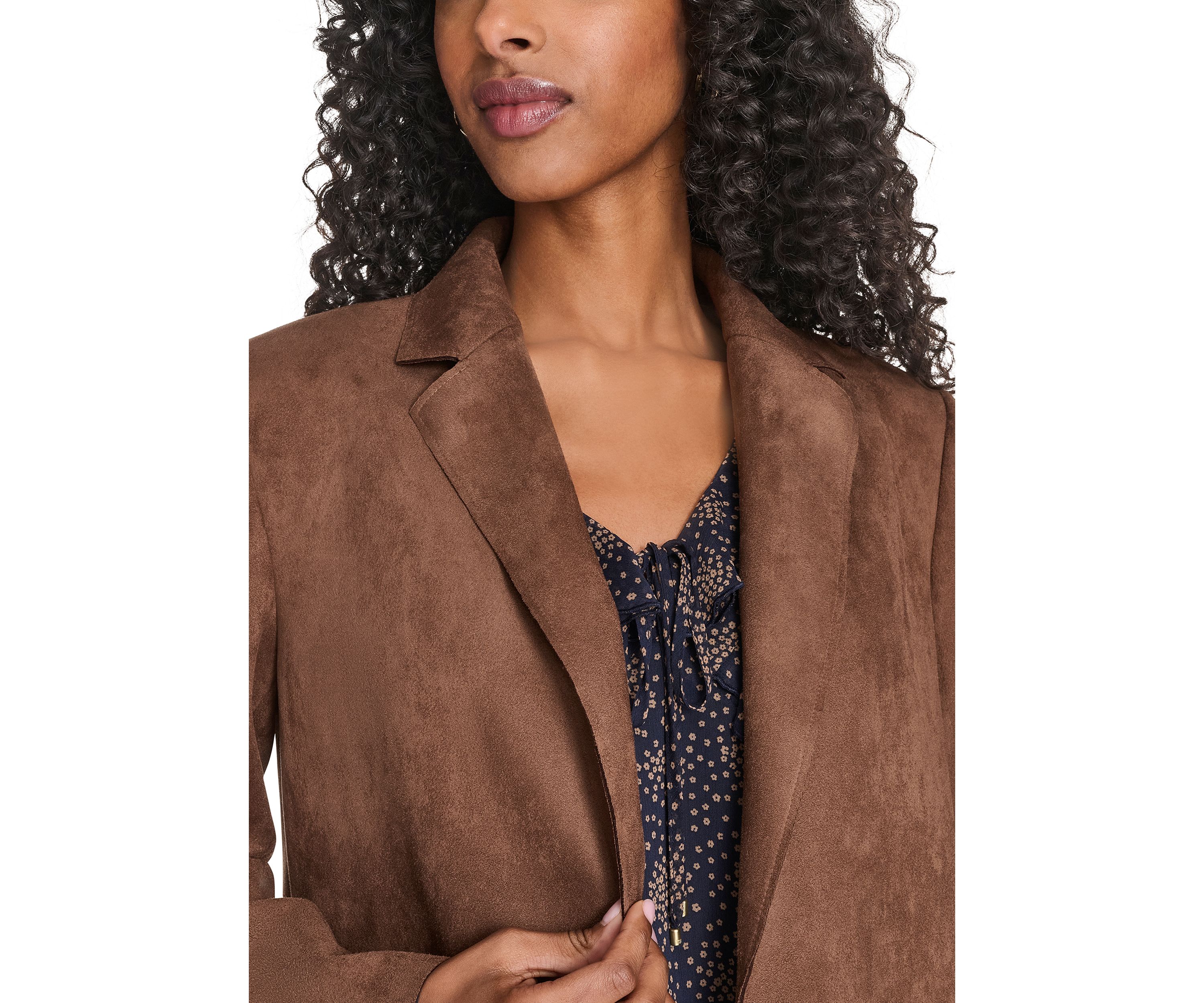 Womens Scuba Suede Topper