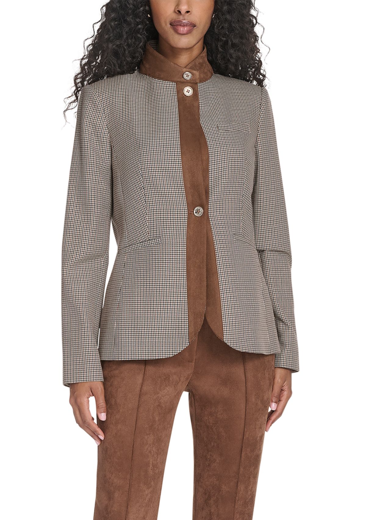 Womens Houndstooth Riding Jacket