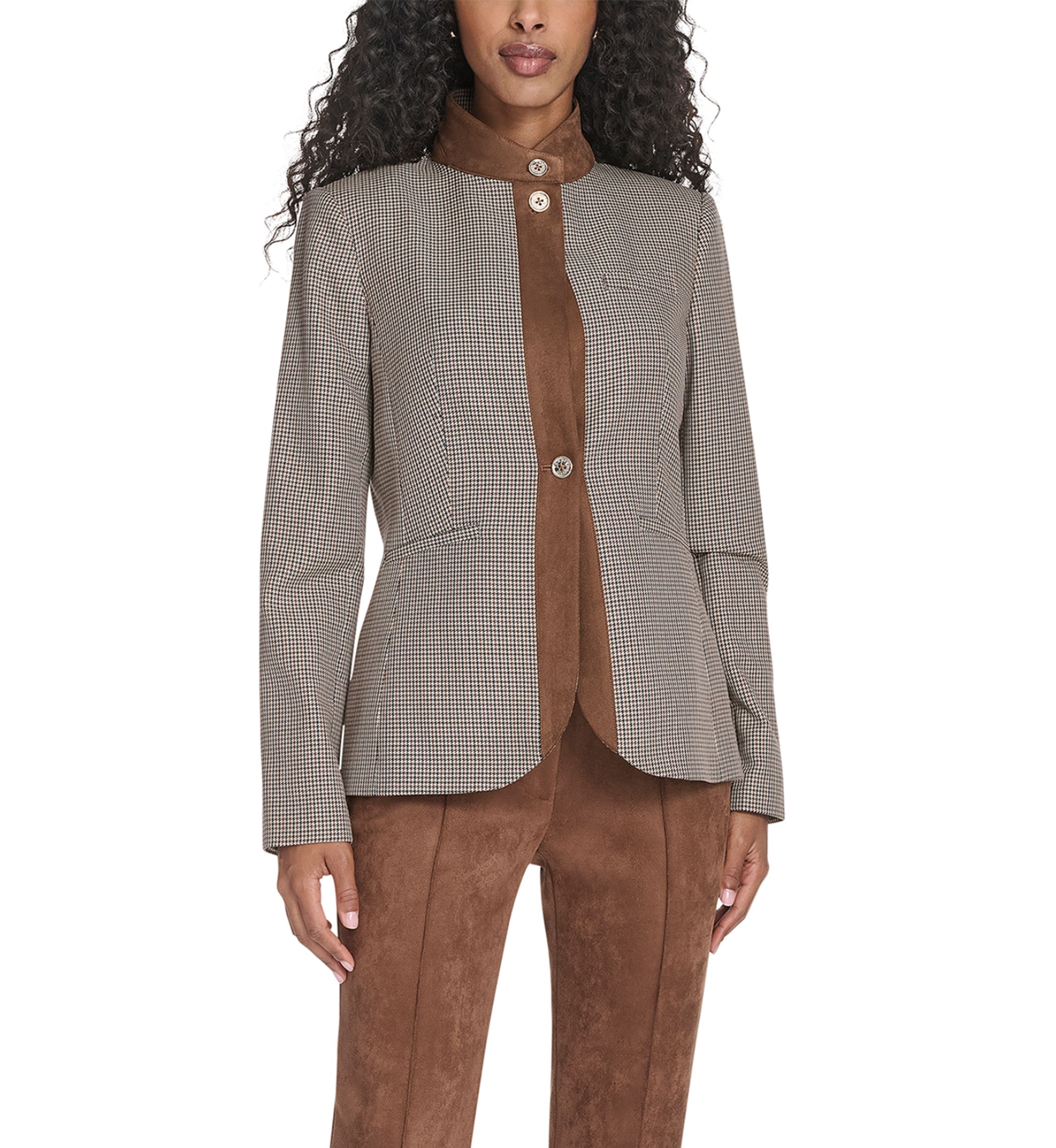 Womens Houndstooth Riding Jacket
