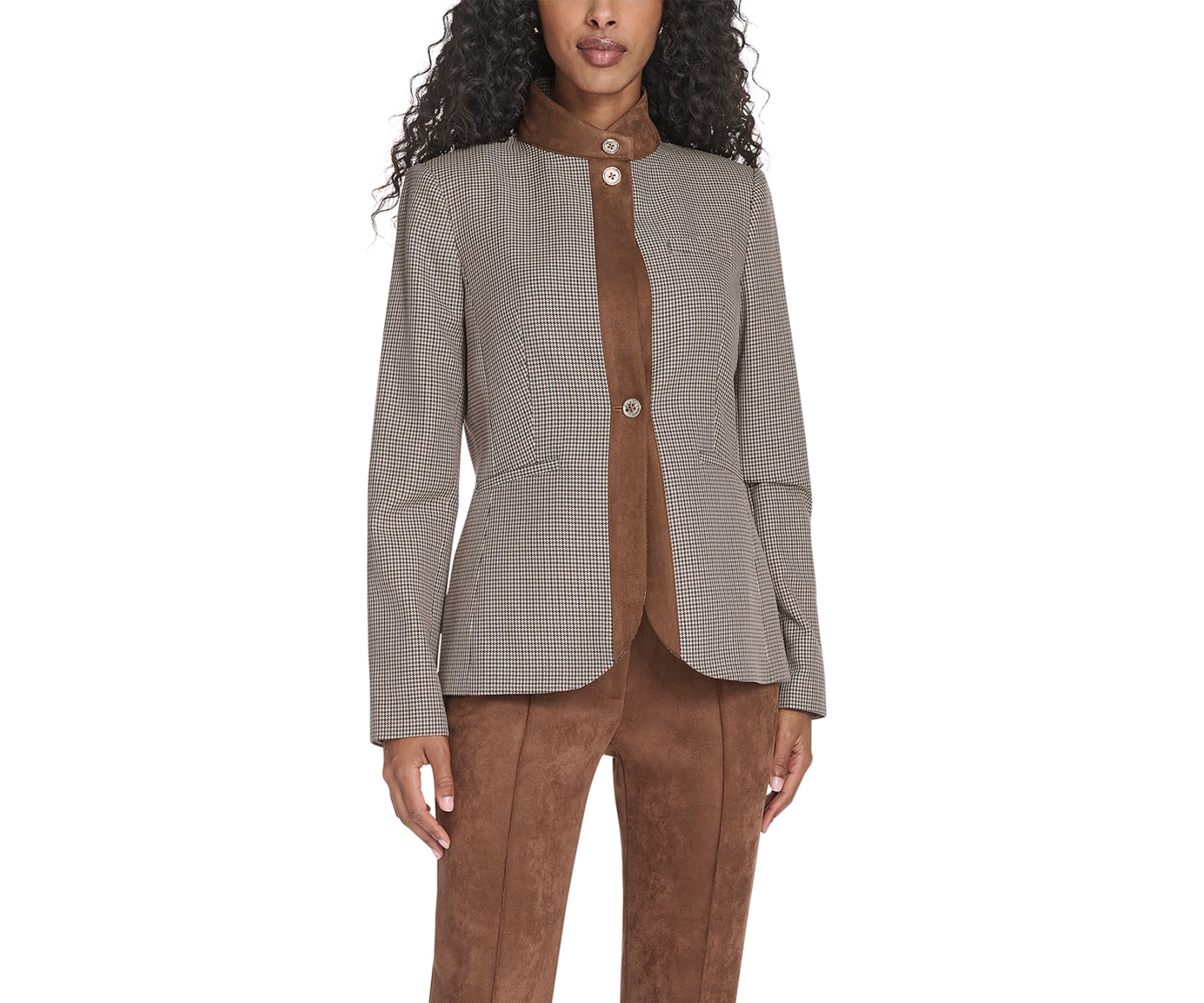 Womens Houndstooth Riding Jacket
