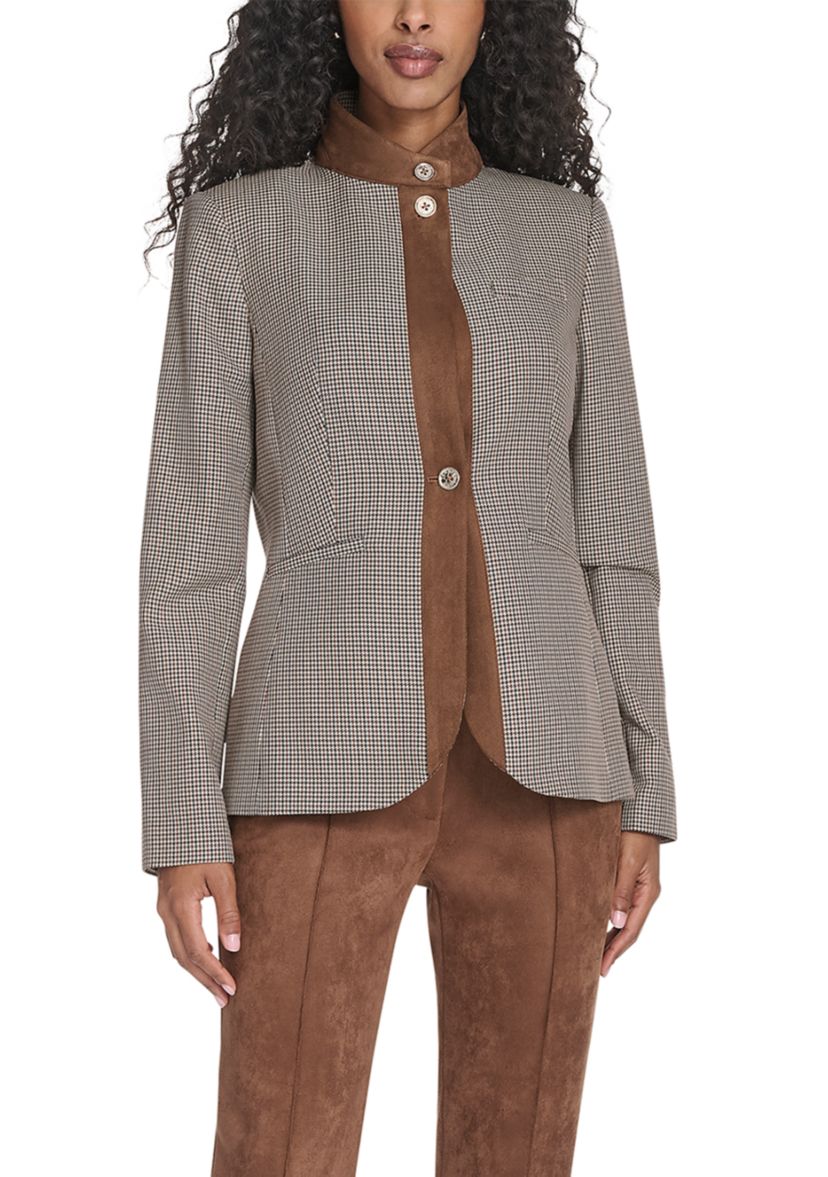 Womens Houndstooth Riding Jacket