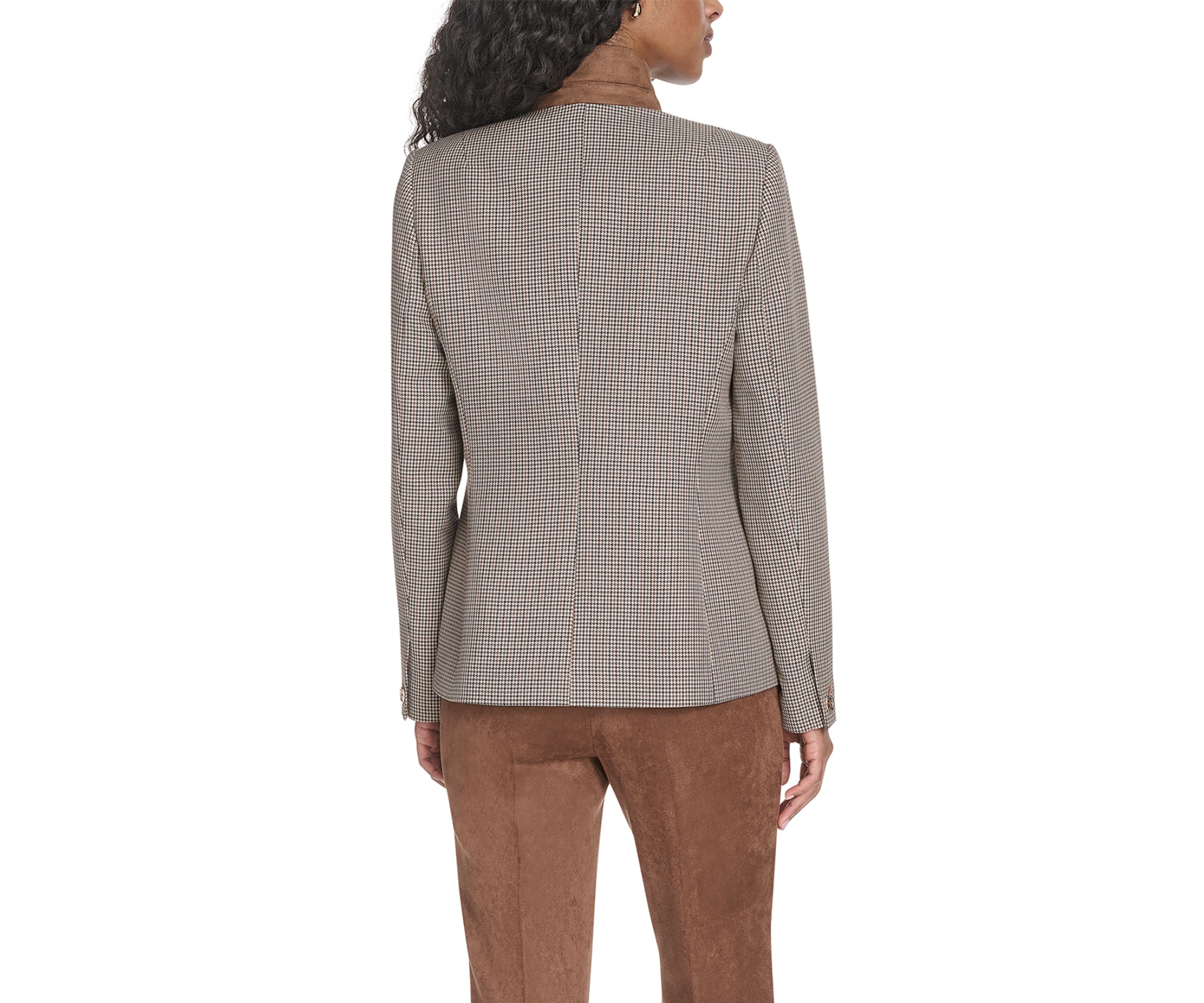 Womens Houndstooth Riding Jacket