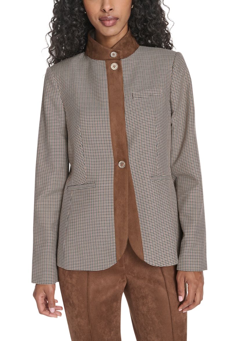 Womens Houndstooth Riding Jacket