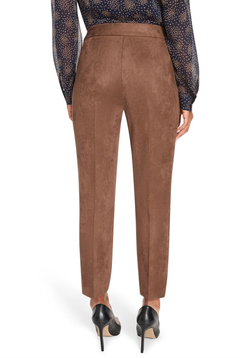 Womens Scuba Suede Ankle Pants