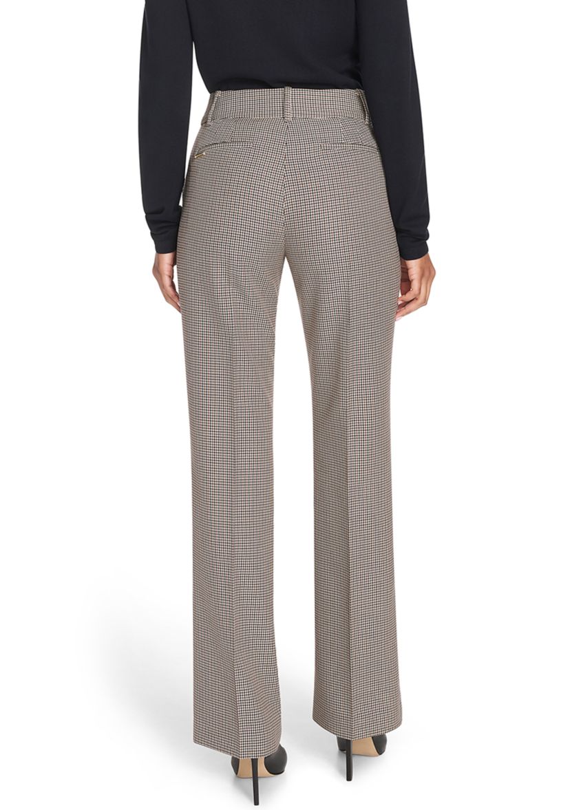 Womens Houndstooth Bootcut Trousers