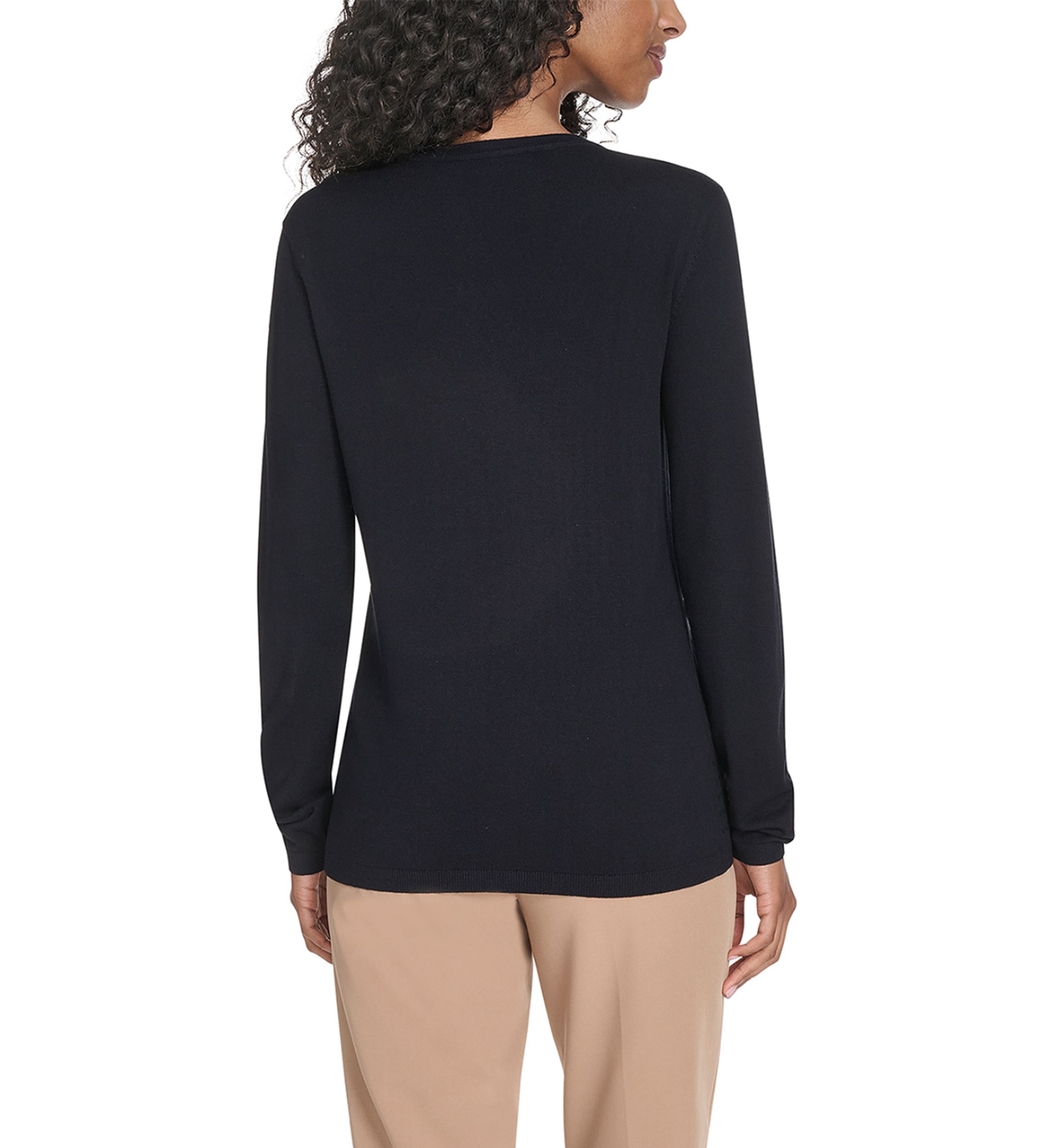 Womens Vneck Cable Sweater